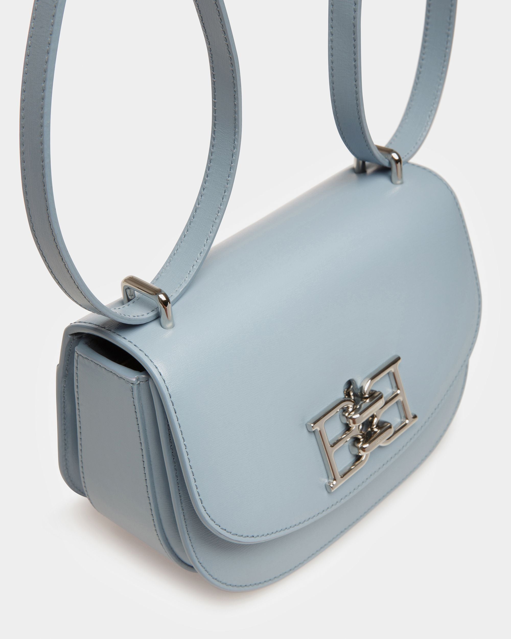 Baily Mini Sac En Cuir Bleu Clair - Femme - Bally - 05