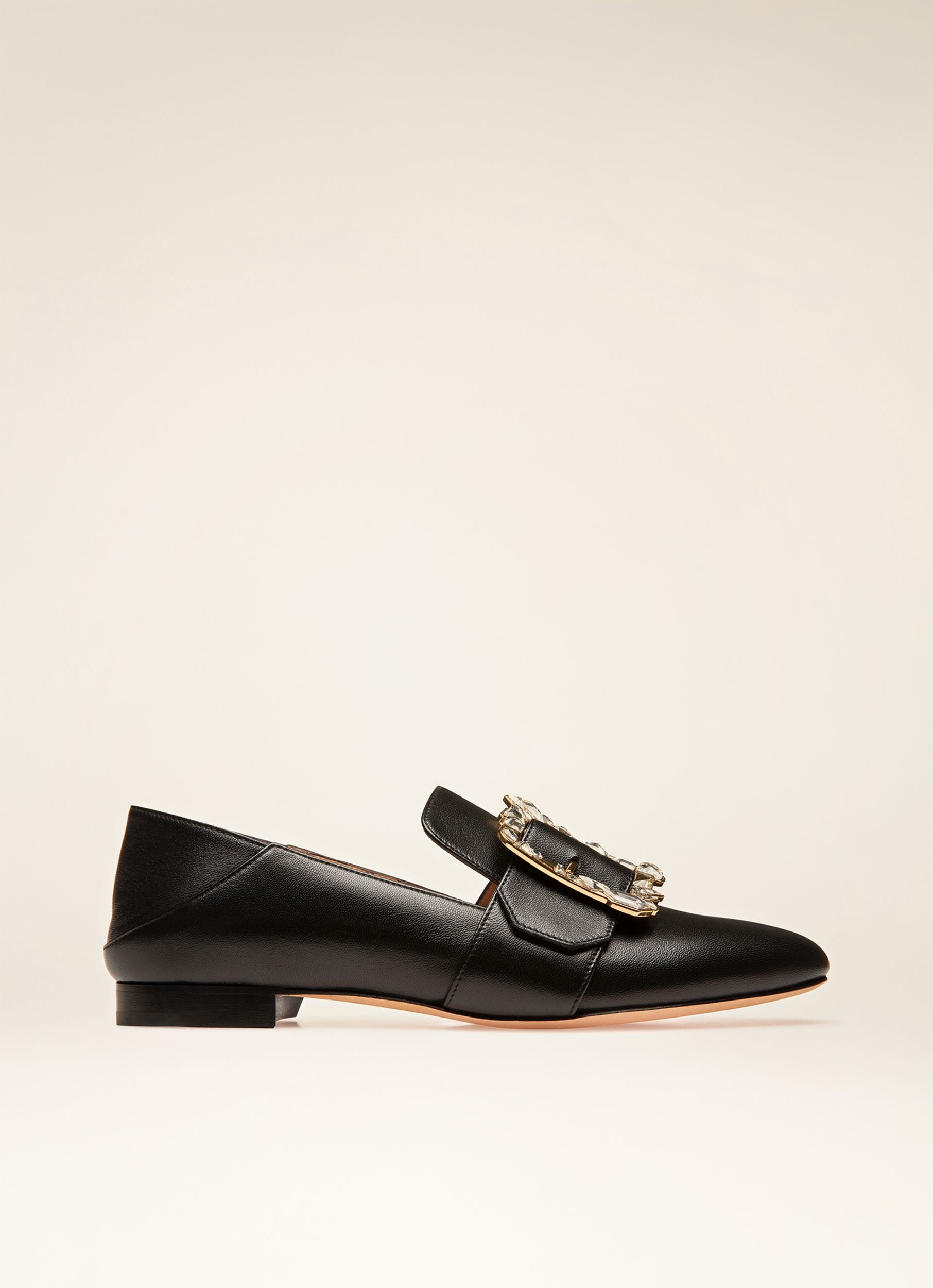 Janelle Mocassins En Cuir Noir - Femme - Bally - 01