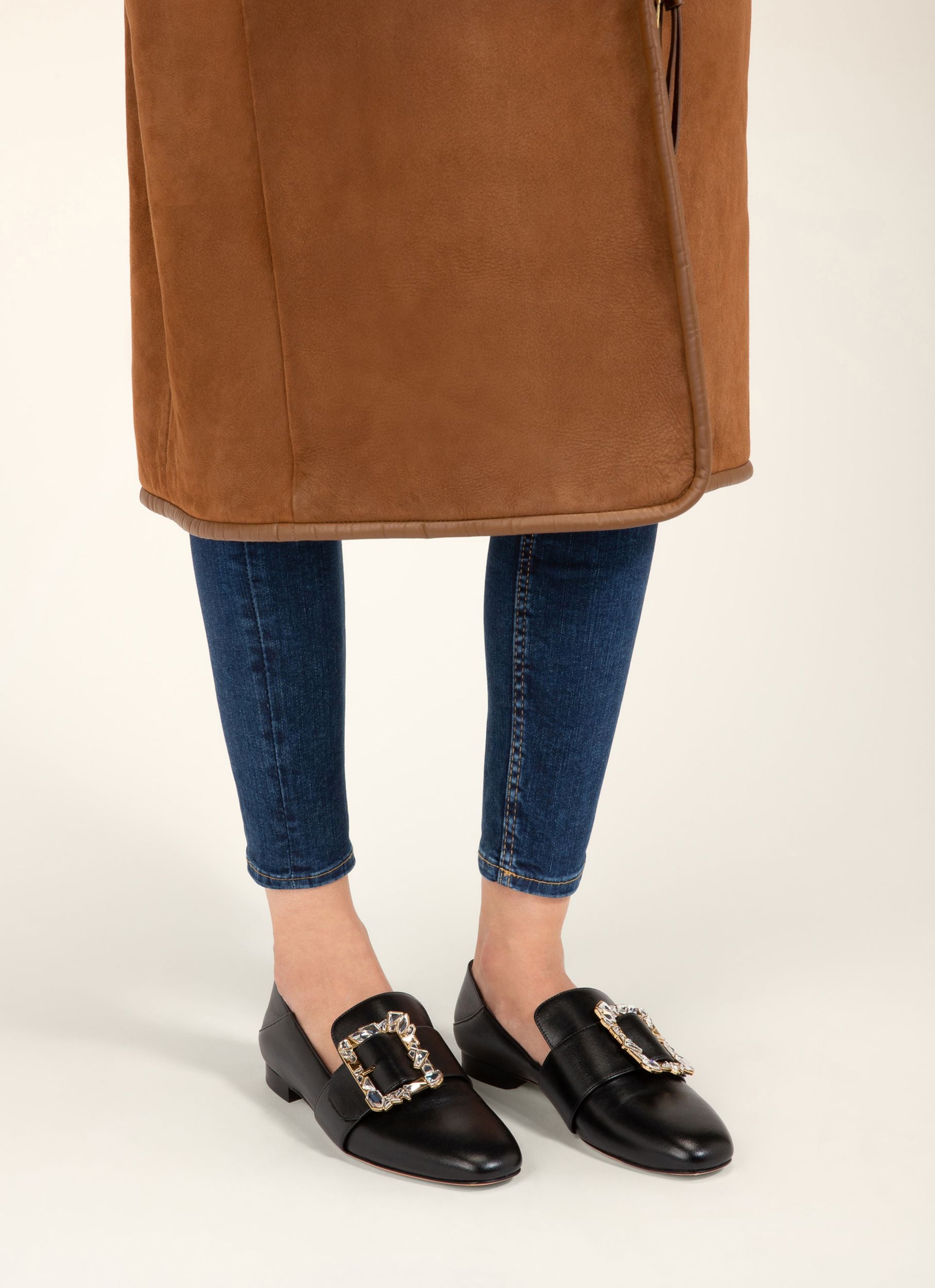 Janelle Mocassins En Cuir Noir - Femme - Bally - 06
