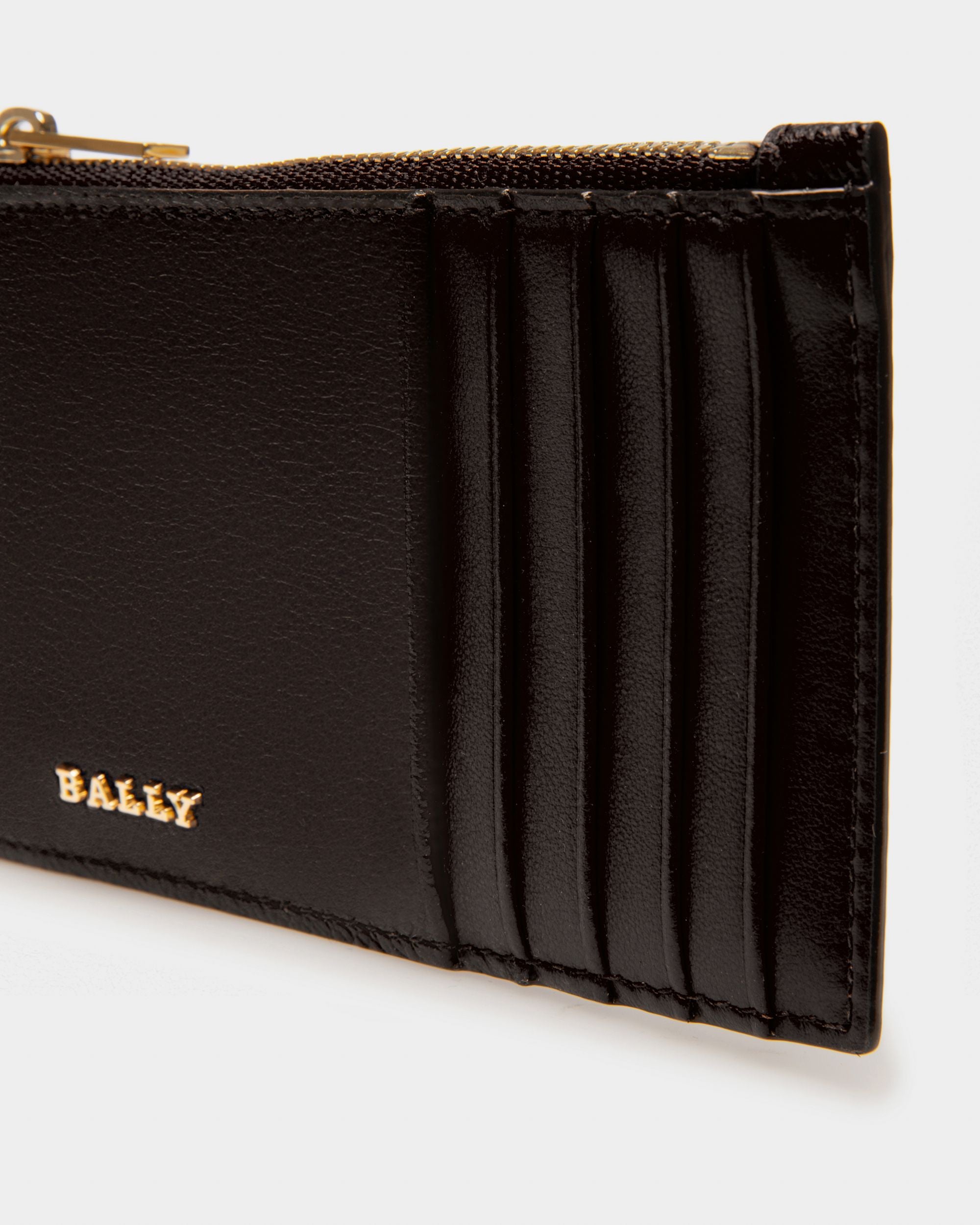 Landy Portefeuille En Cuir Noir - Femme - Bally - 04