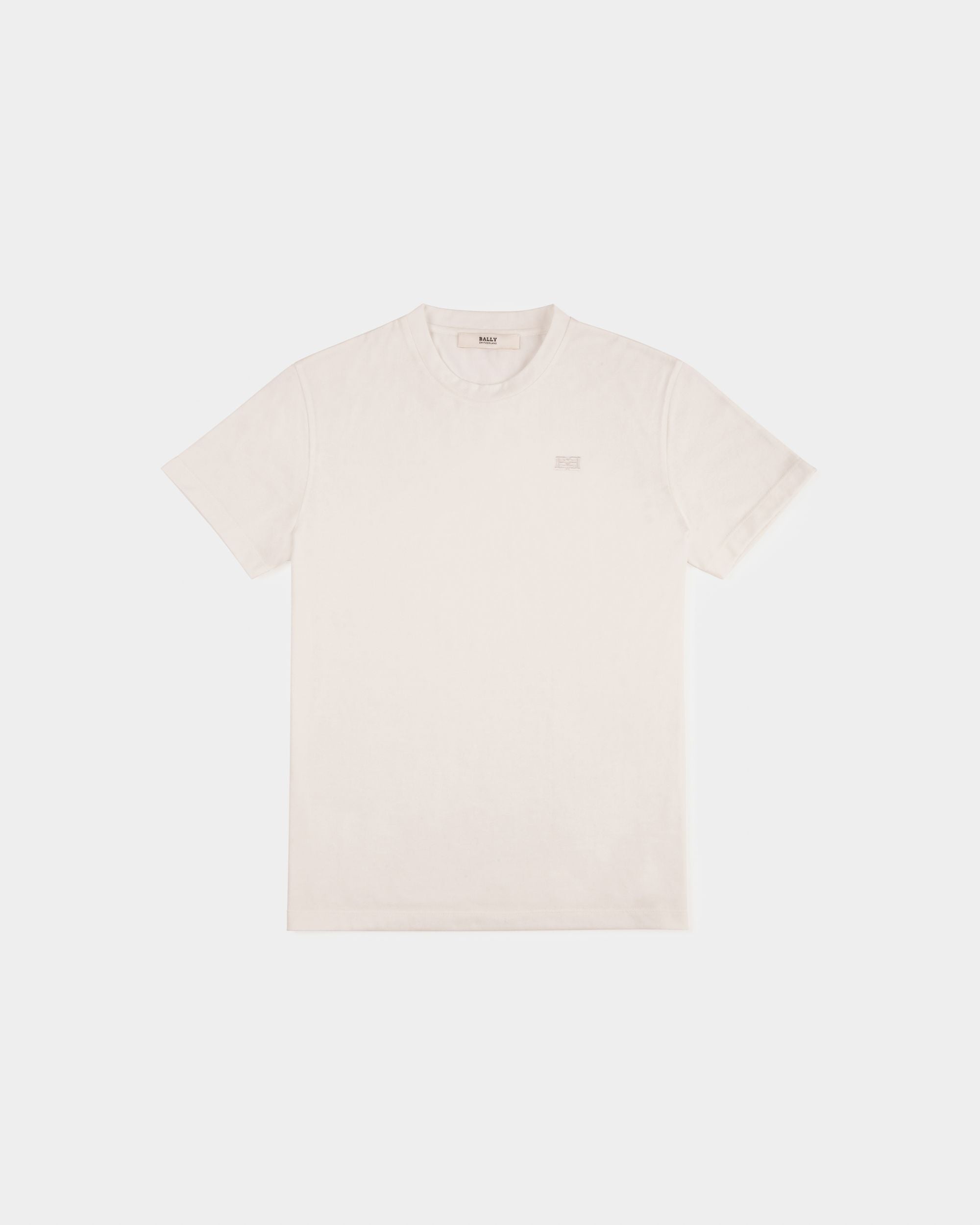 T-Shirt En Coton Blanc - Femme - Bally - 01