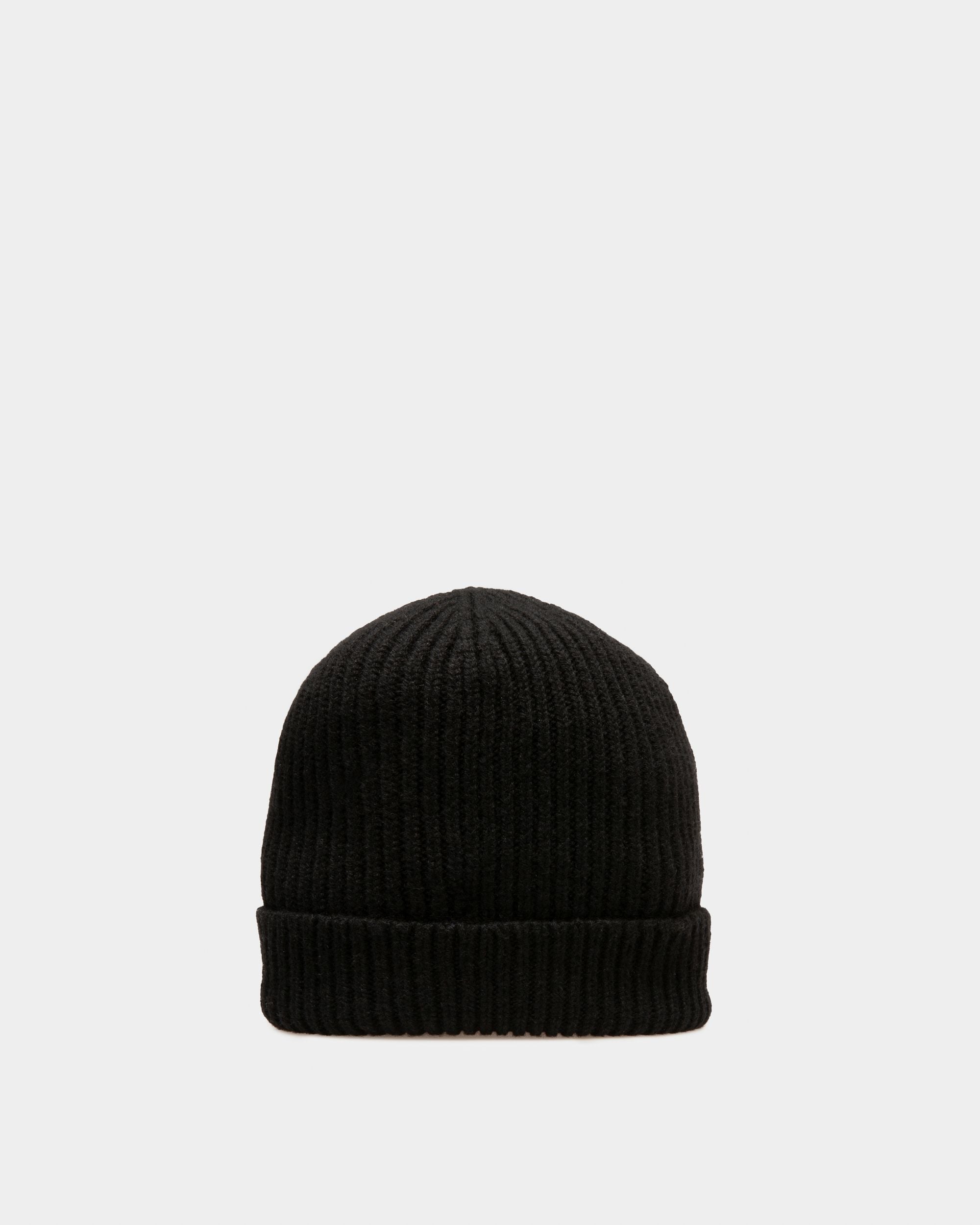 Bonnet En Éco-Cachemire Noir - Homme - Bally - 02