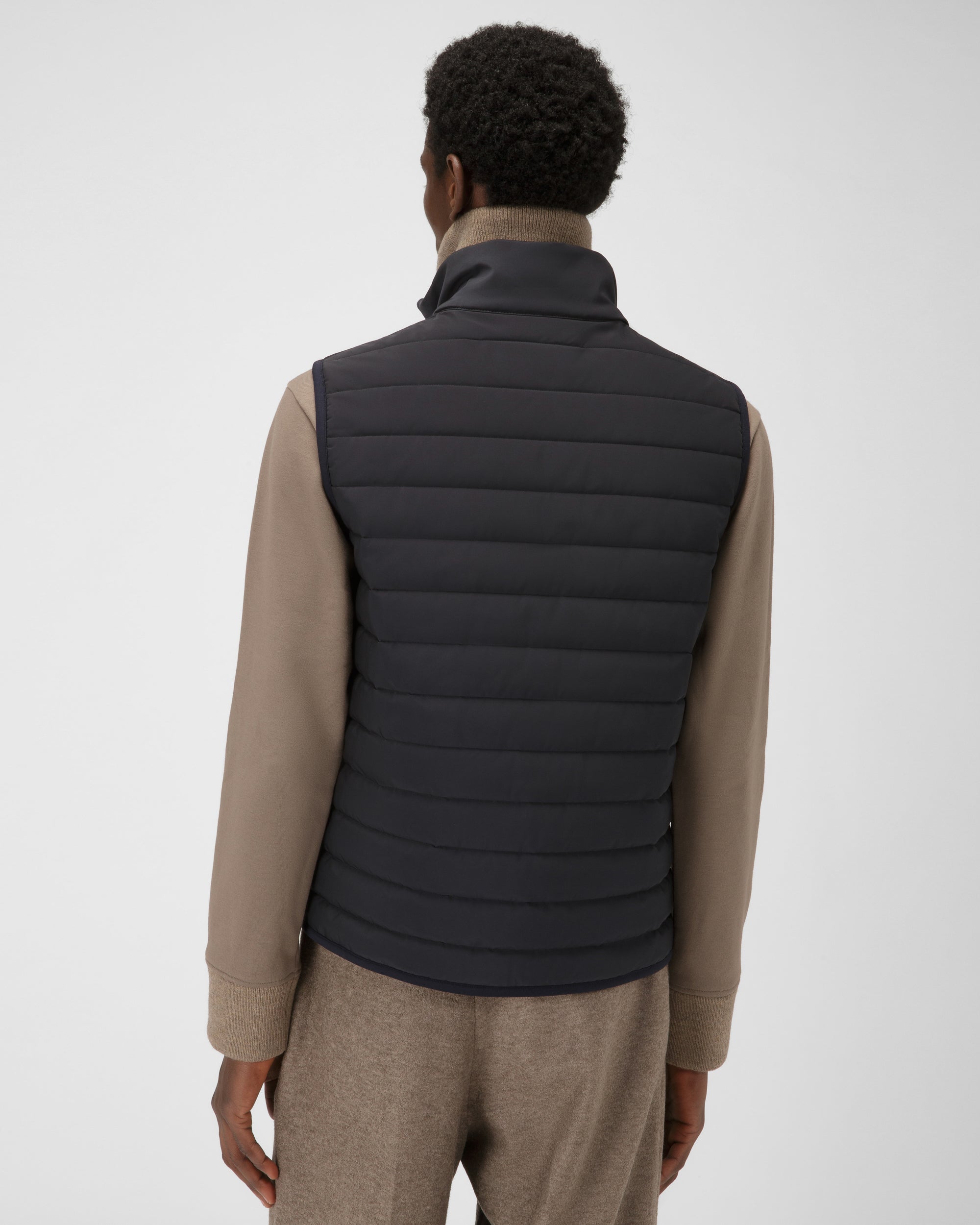 Gilet En Nylon Technique Bleu Marine - Homme - Bally - 02