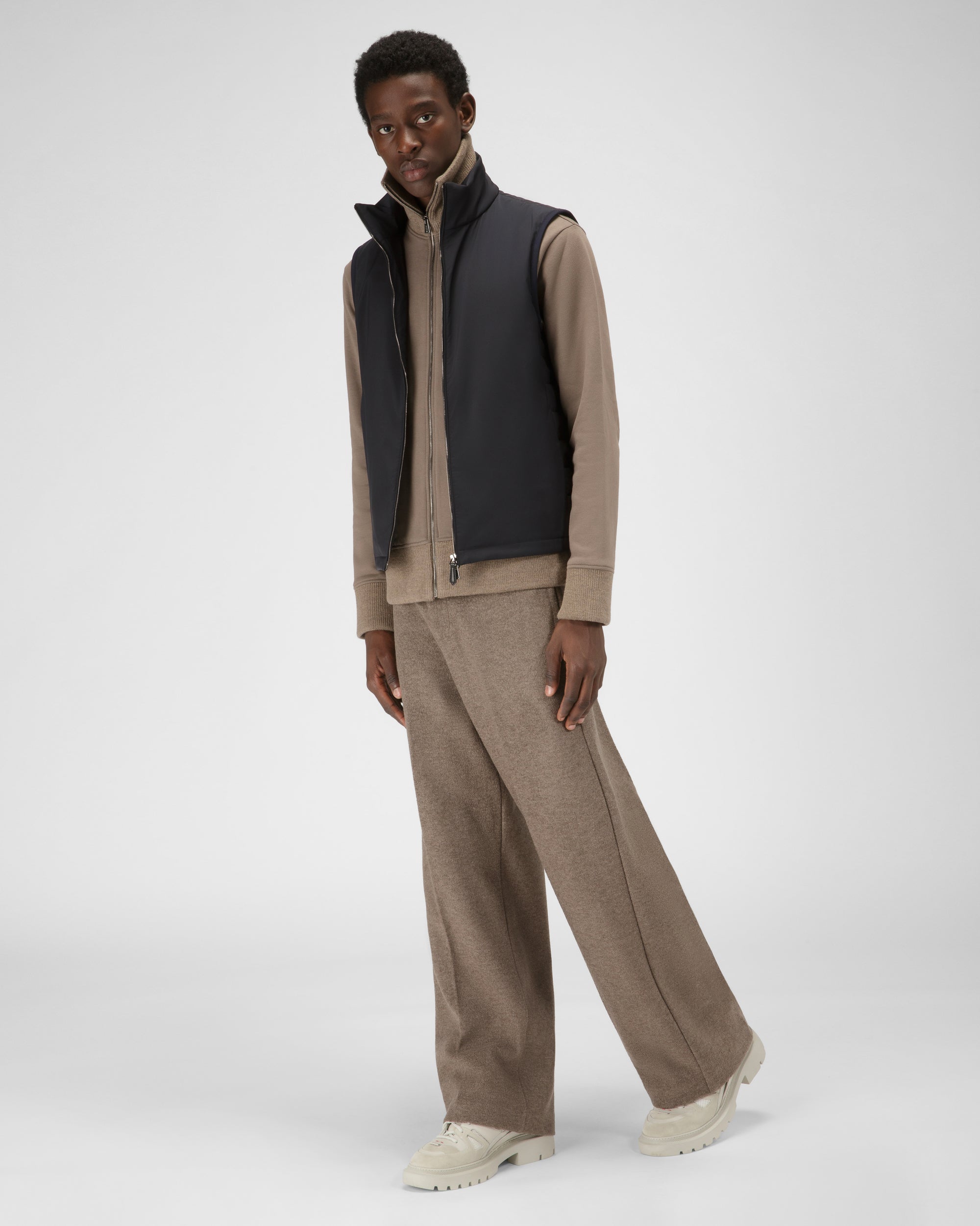 Gilet En Nylon Technique Bleu Marine - Homme - Bally - 04