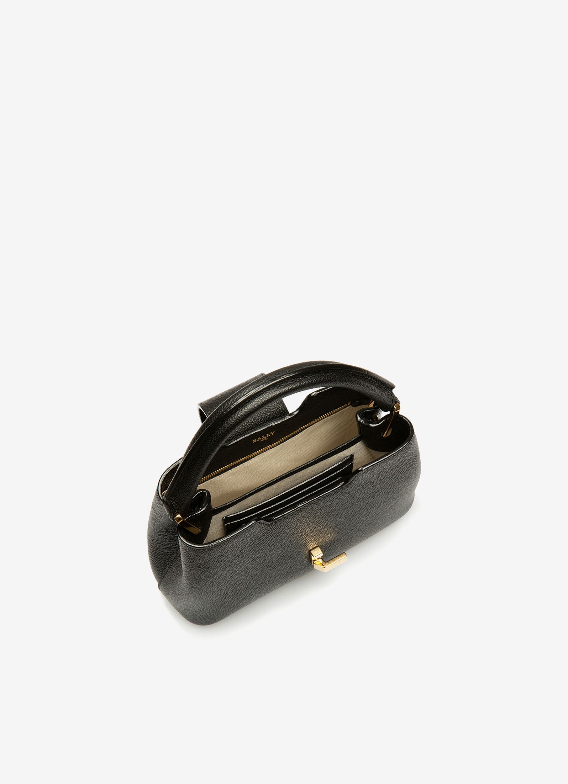 Jorah Small Sac À Main En Cuir Noir - Femme - Bally - 04