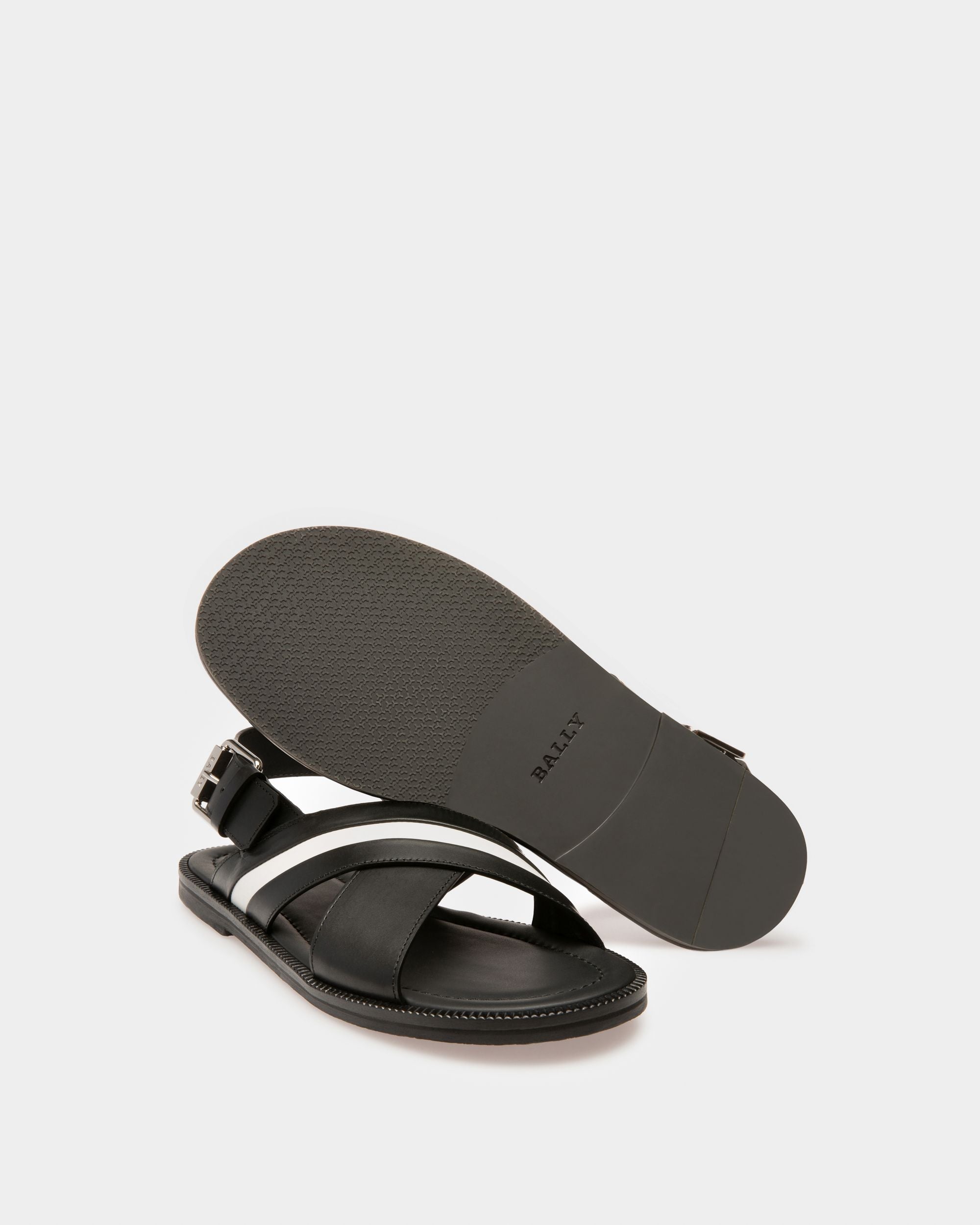 Jamilo Sandales En Cuir Noir - Homme - Bally - 04