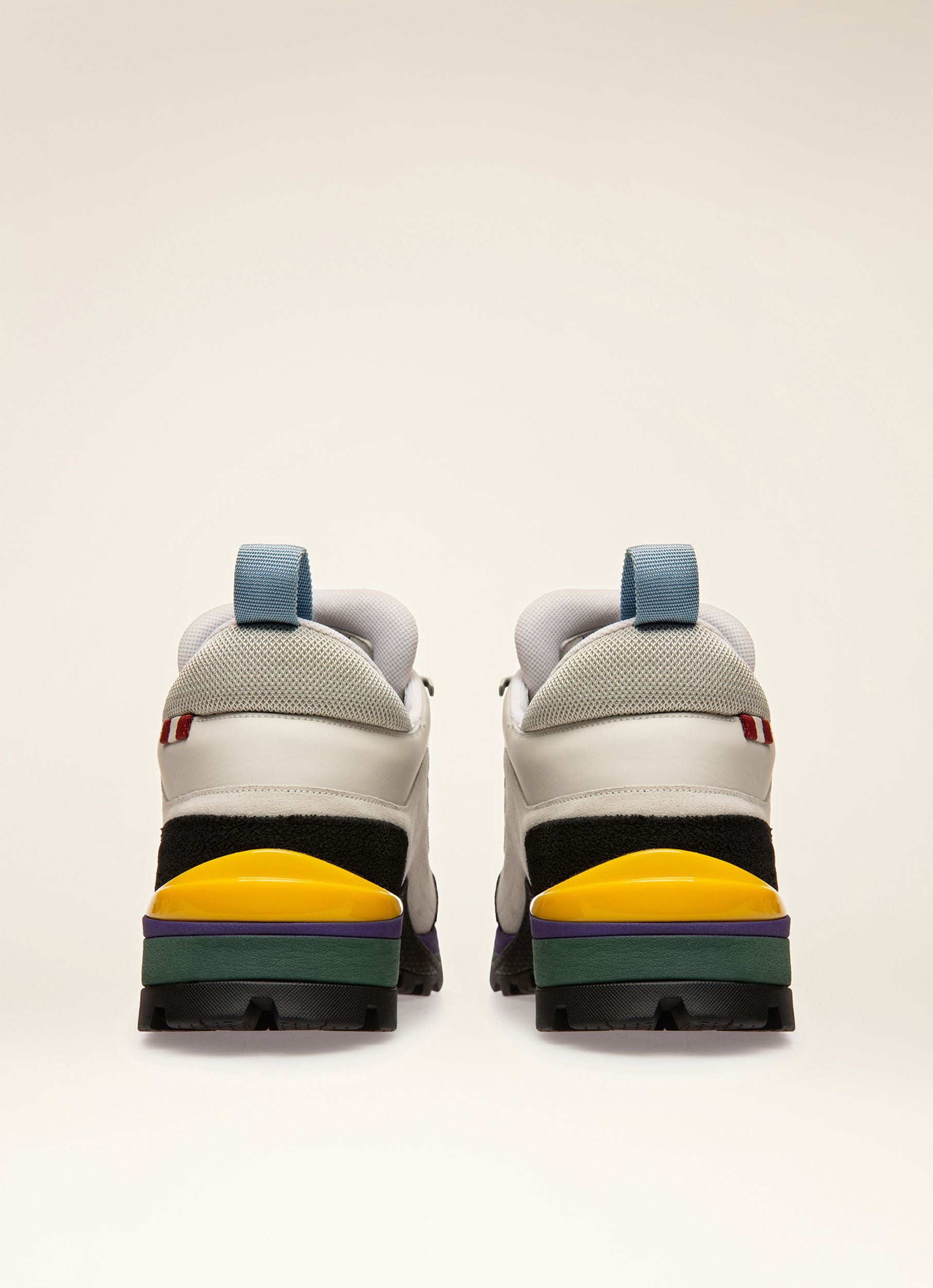 Bally Hike 2 Chaussures De Randonnée En Cuir En Blanc Poussière - Homme - Bally - 03