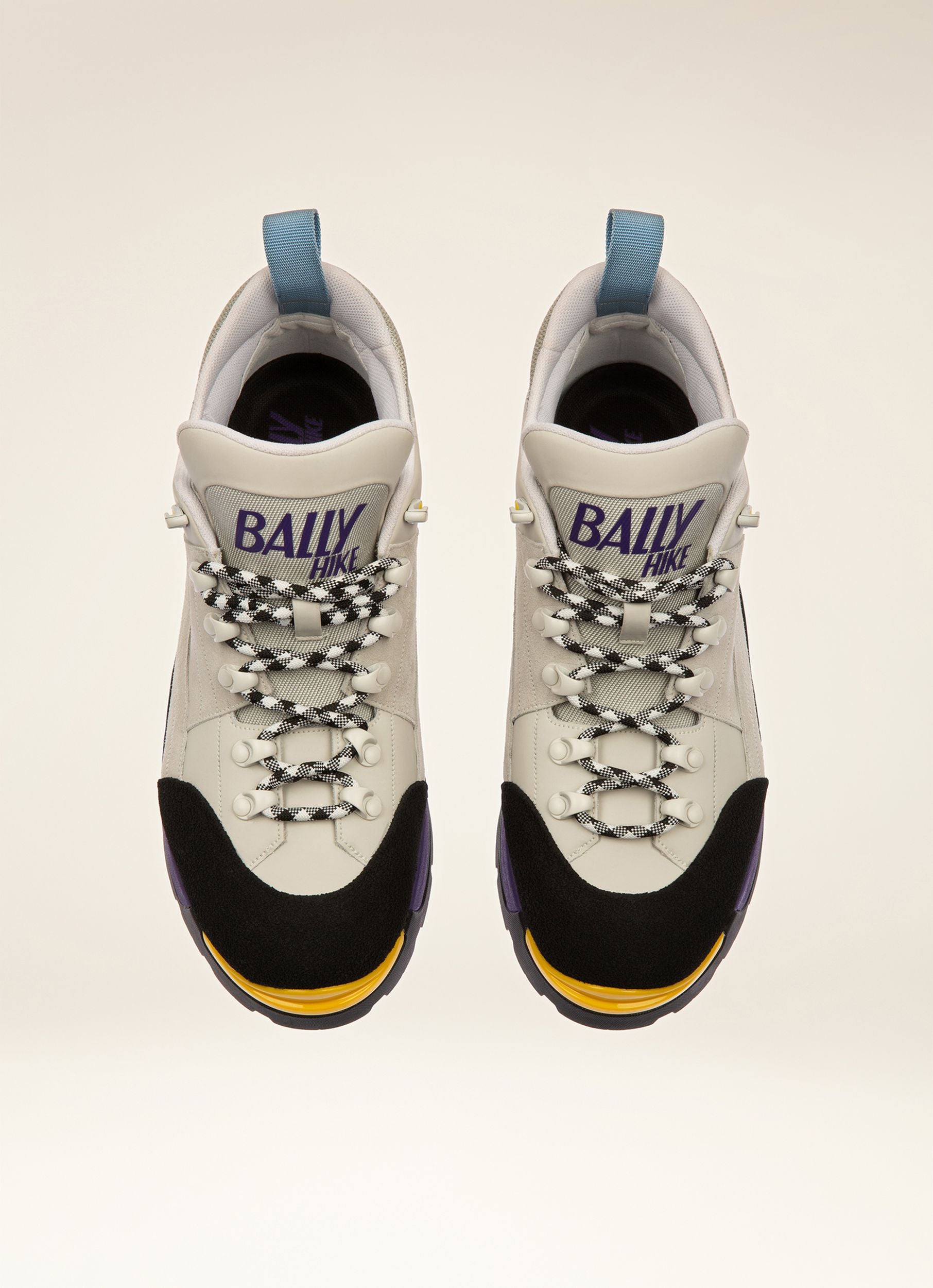 Bally Hike 2 Chaussures De Randonnée En Cuir En Blanc Poussière - Homme - Bally - 04