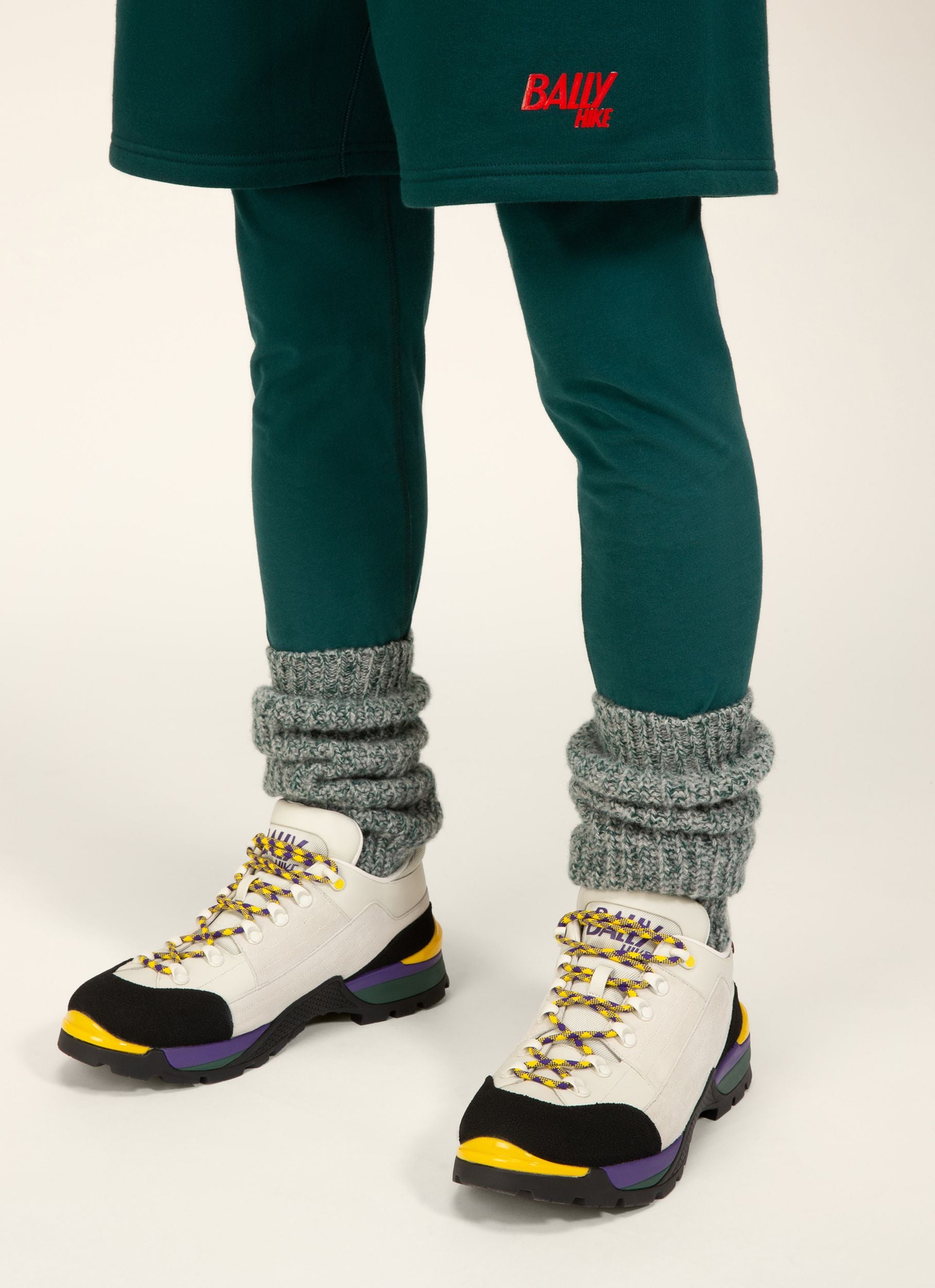 Bally Hike 2 Chaussures De Randonnée En Cuir En Blanc Poussière - Homme - Bally - 05