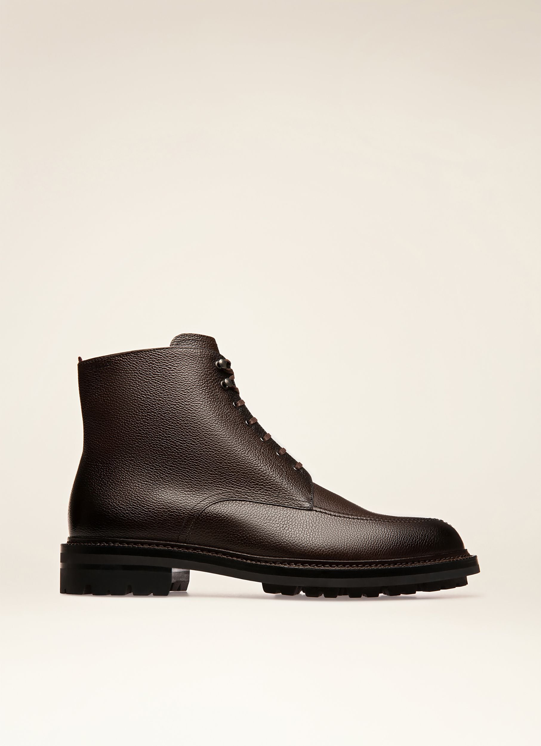 Kristan Bottes En Cuir Marron Ébène - Homme - Bally - 01