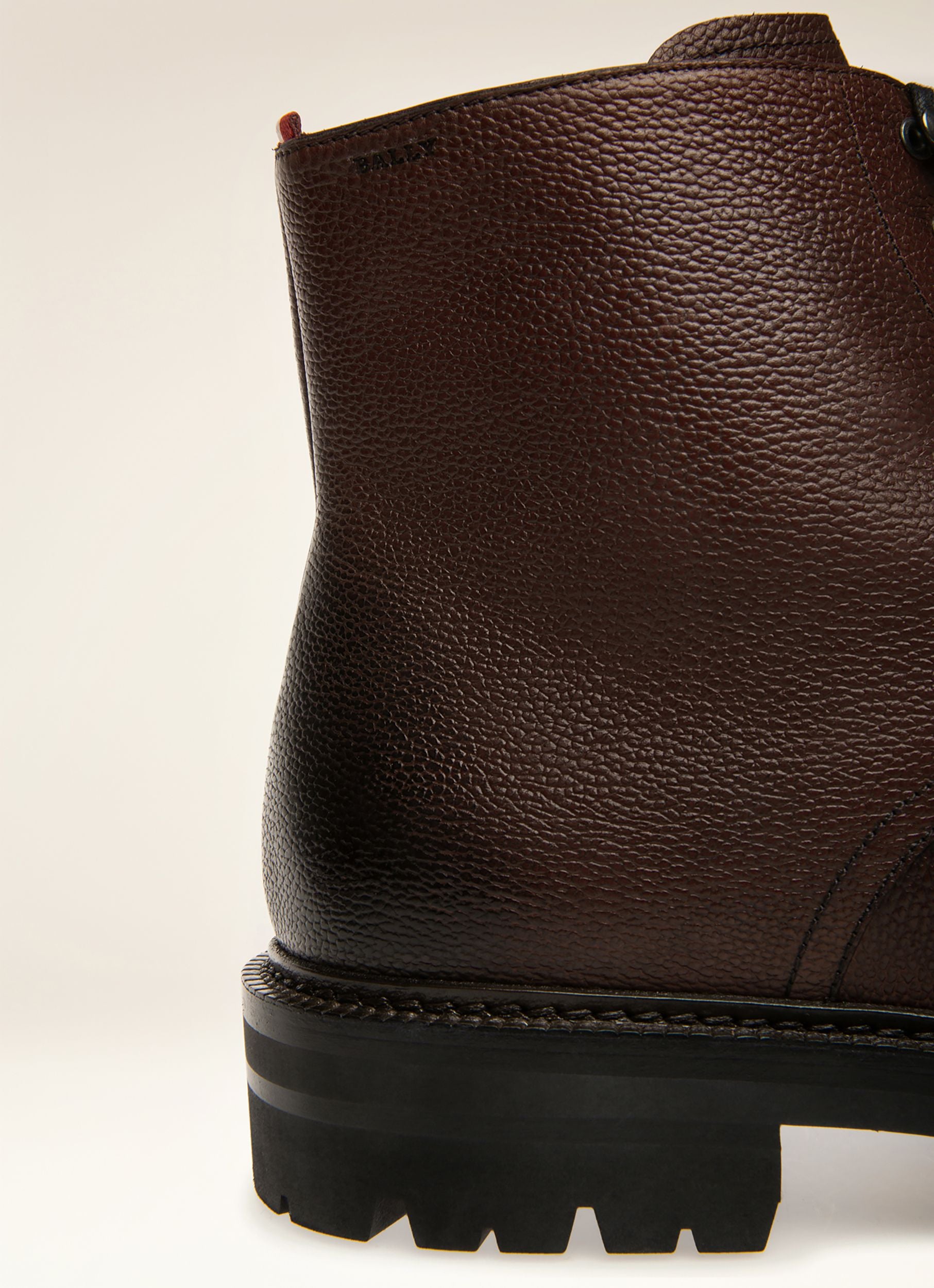 Kristan Bottes En Cuir Marron Ébène - Homme - Bally - 02