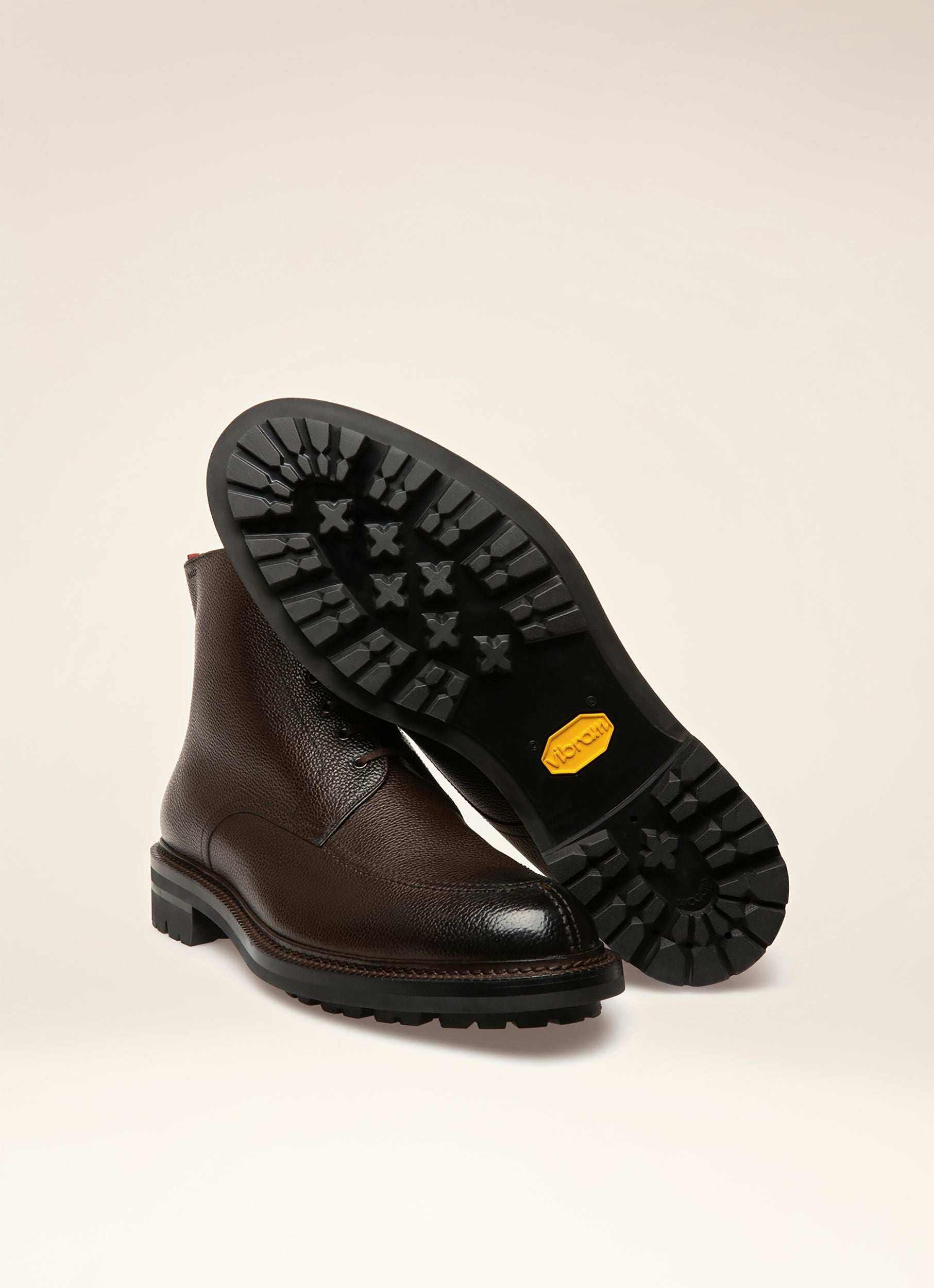 Kristan Bottes En Cuir Marron Ébène - Homme - Bally - 03