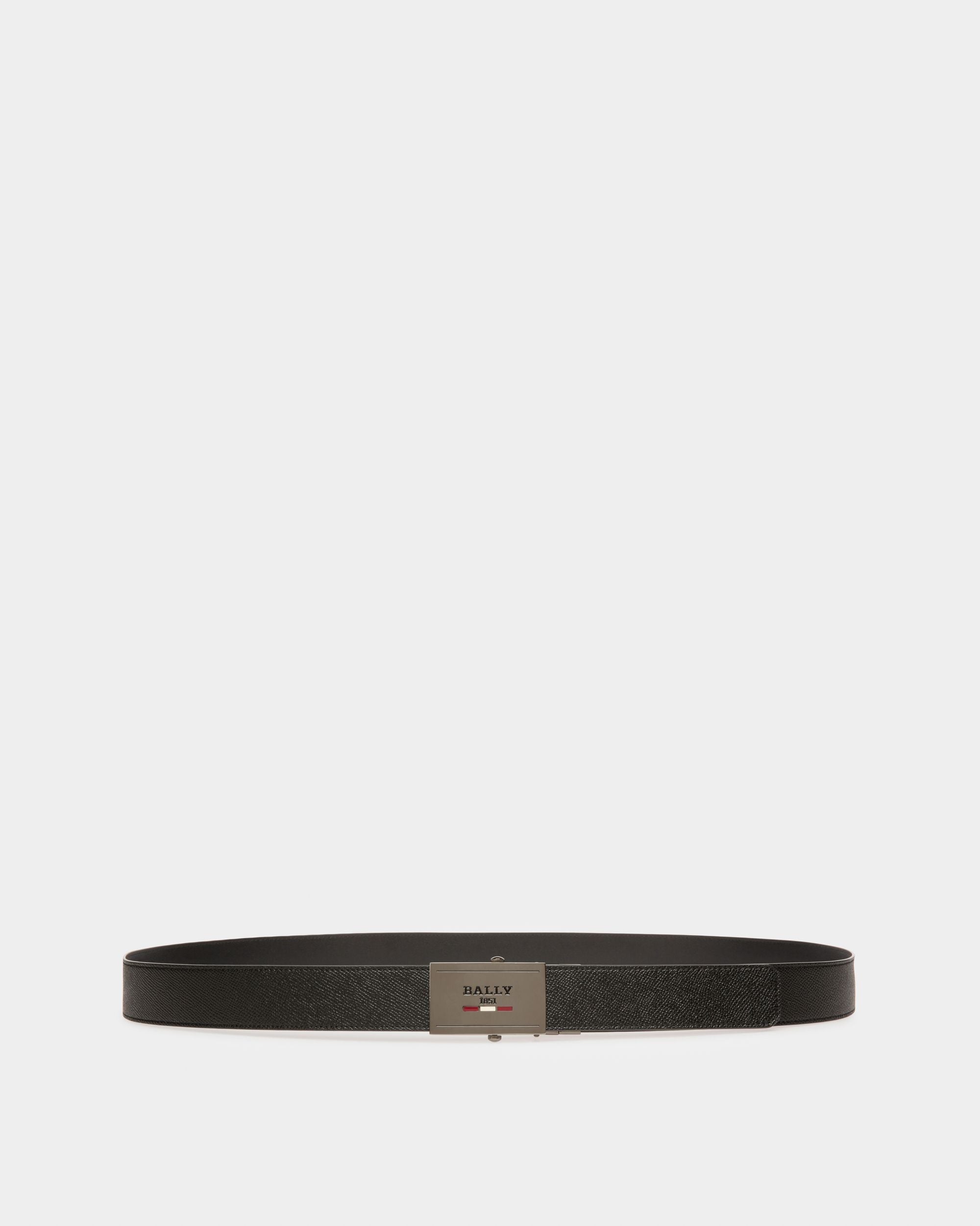 Gyll Ceinture En Cuir Noir De 35 Mm - Homme - Bally - 01