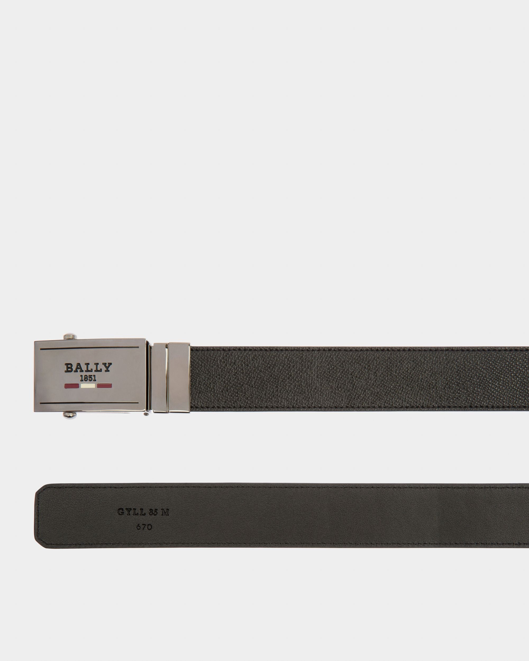 Gyll Ceinture En Cuir Noir De 35 Mm - Homme - Bally - 02