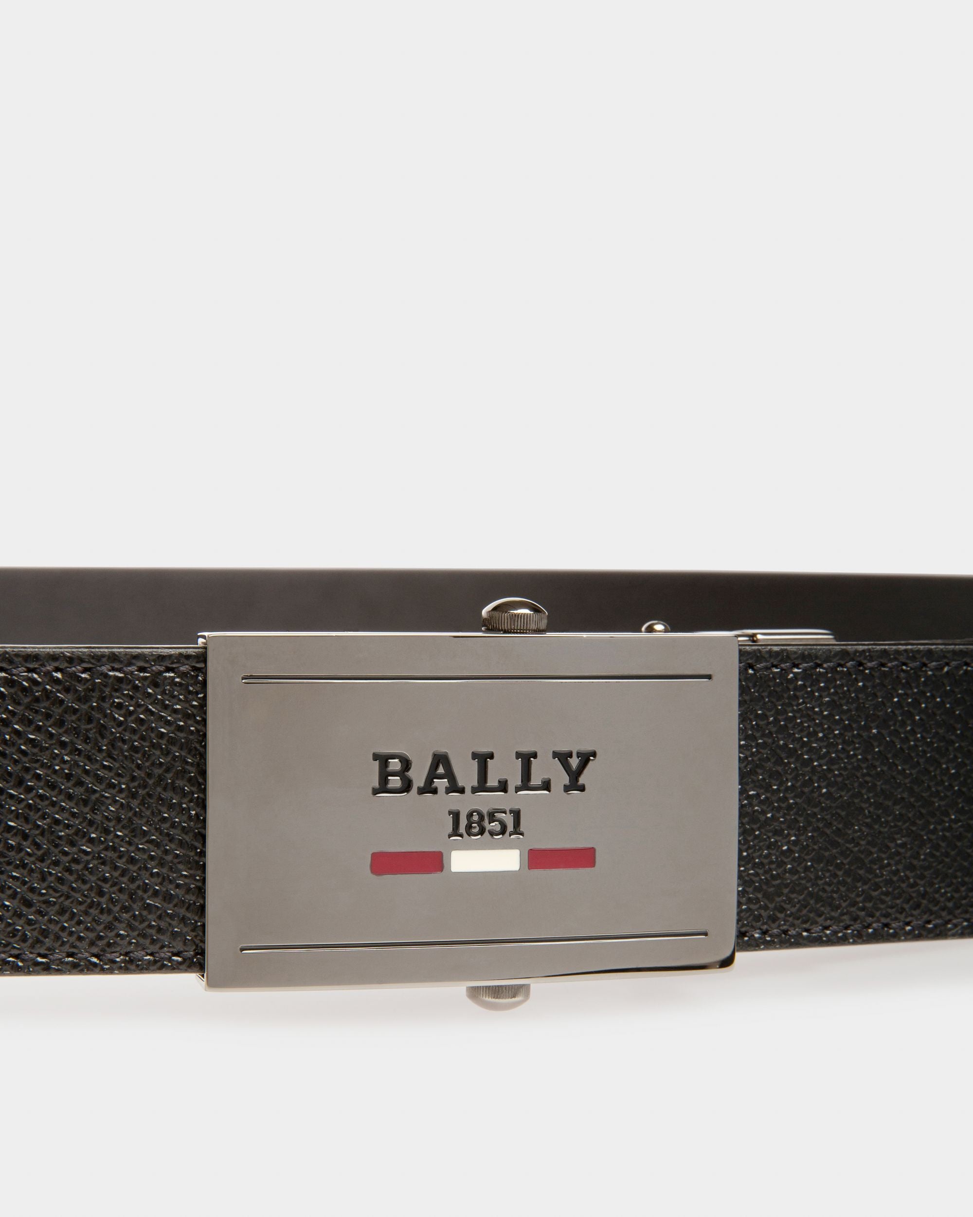 Gyll Ceinture En Cuir Noir De 35 Mm - Homme - Bally - 03