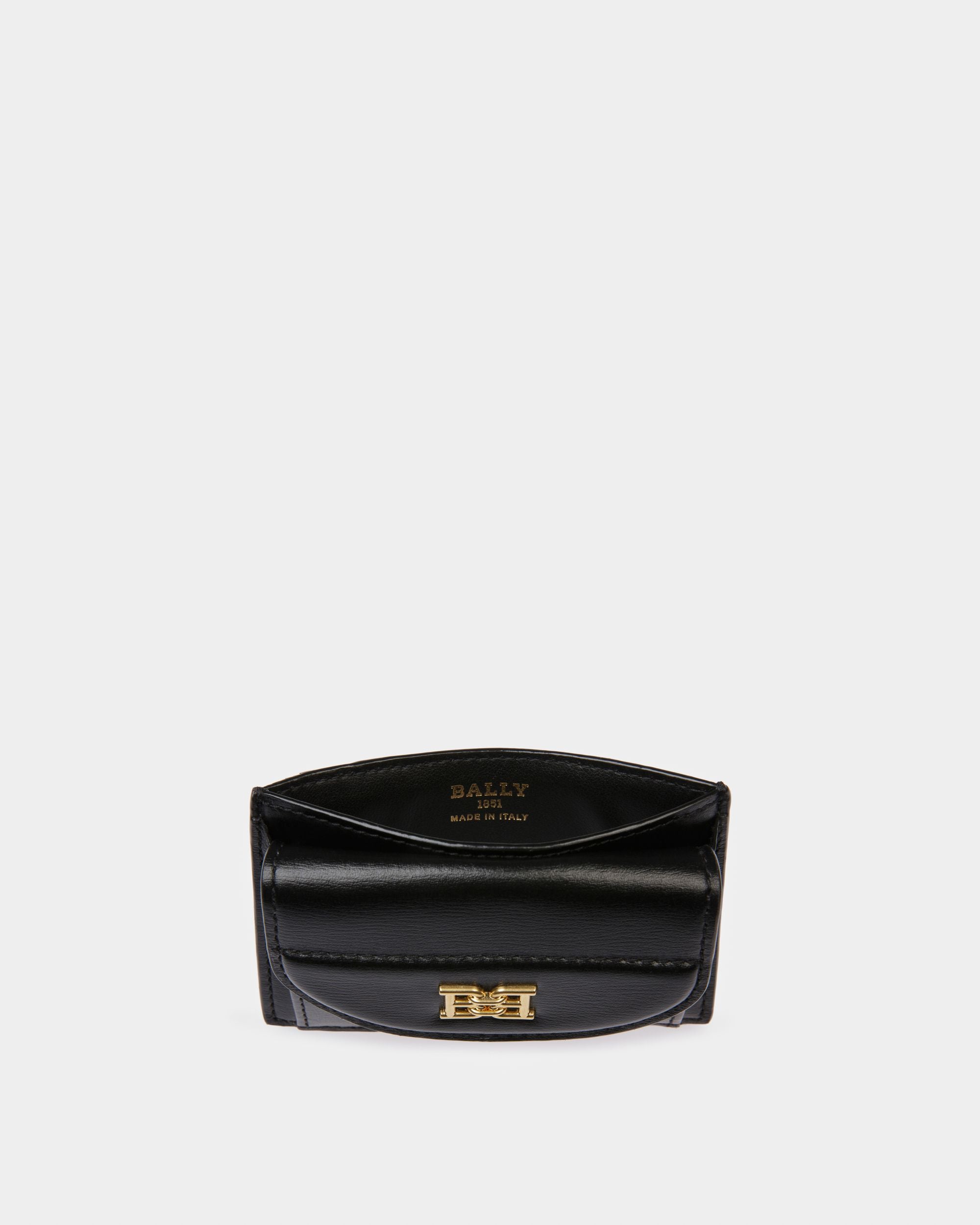 Belky Porte-Cartes En Cuir Noir - Femme - Bally - 03