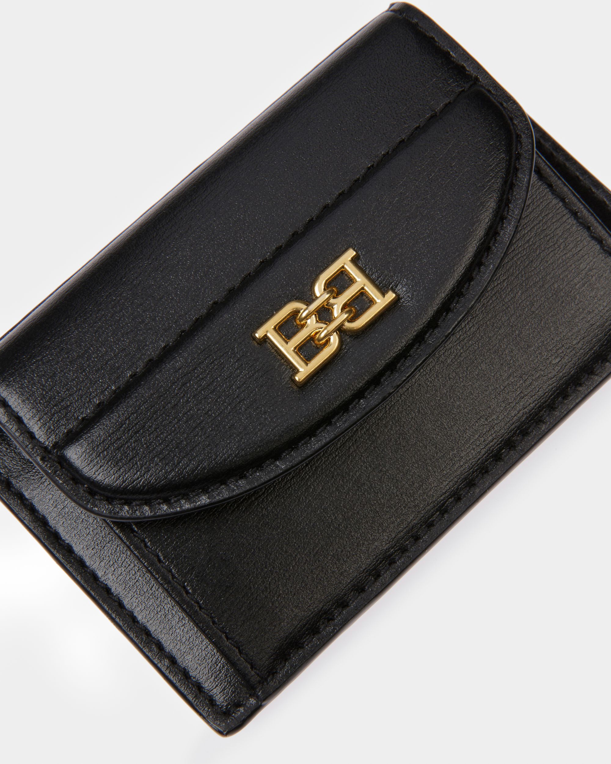 Belky Porte-Cartes En Cuir Noir - Femme - Bally - 04