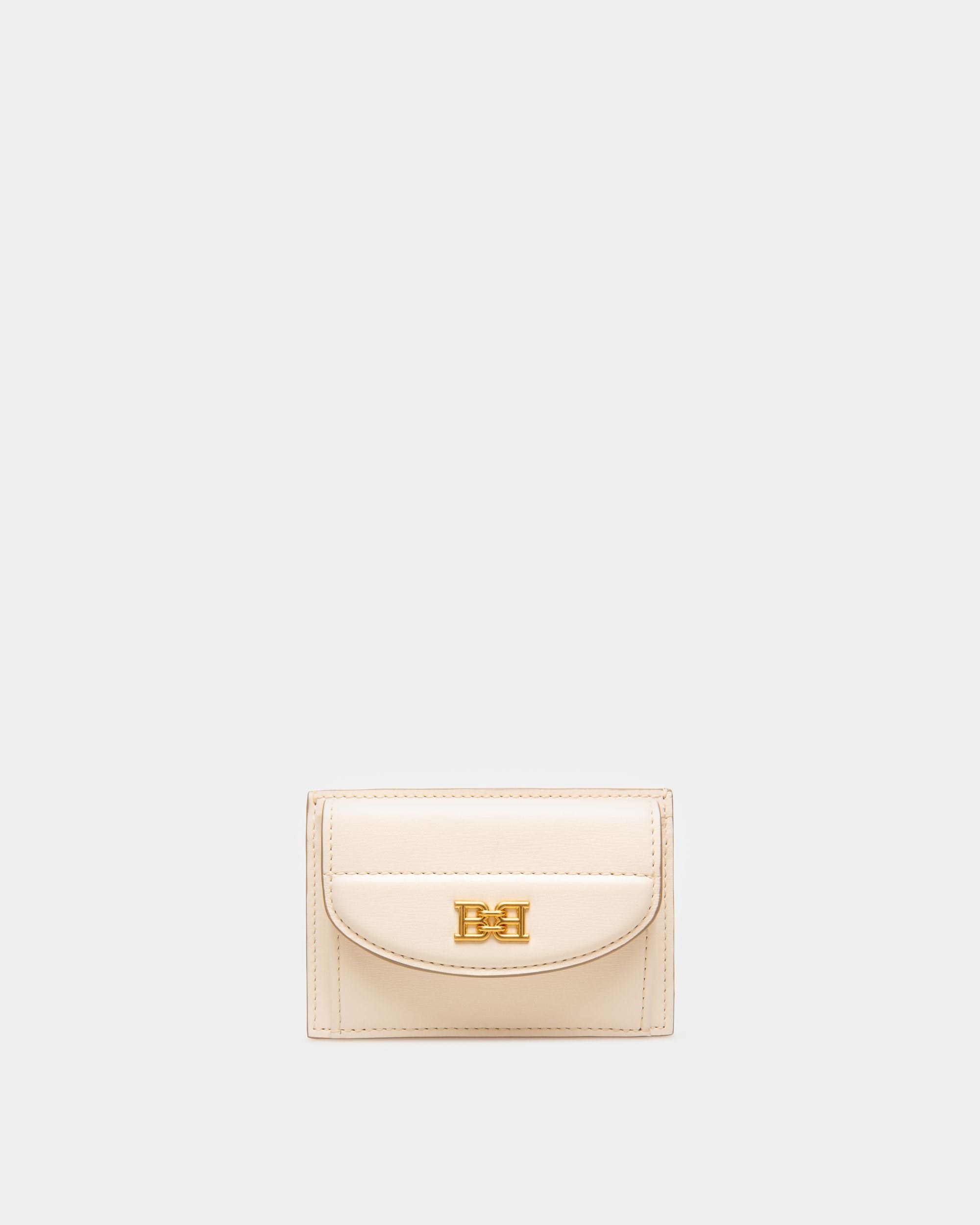 Belky Porte-Cartes En Cuir Ivoire - Femme - Bally - 01