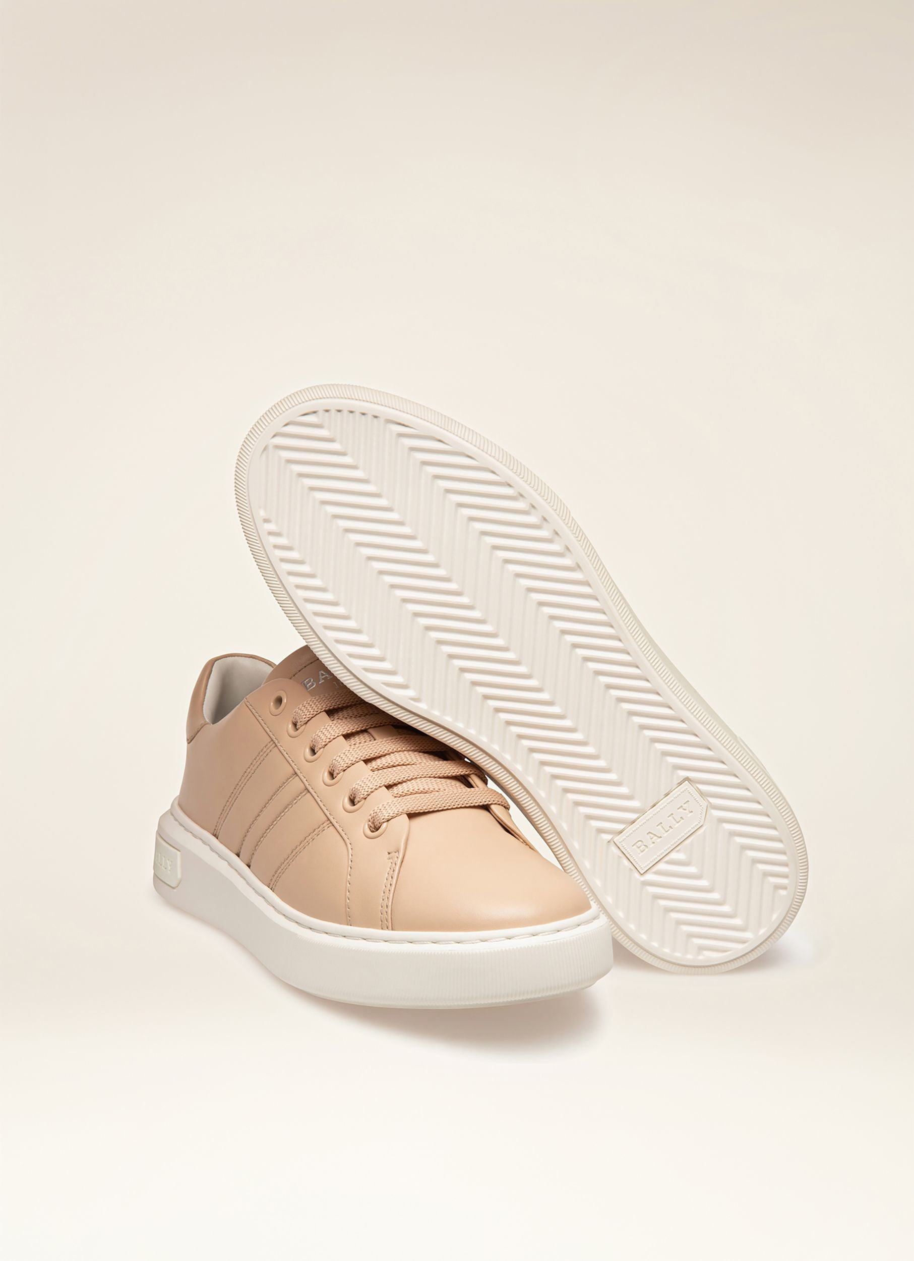Mandye Sneakers En Cuir Rose Tendre - Femme - Bally - 03