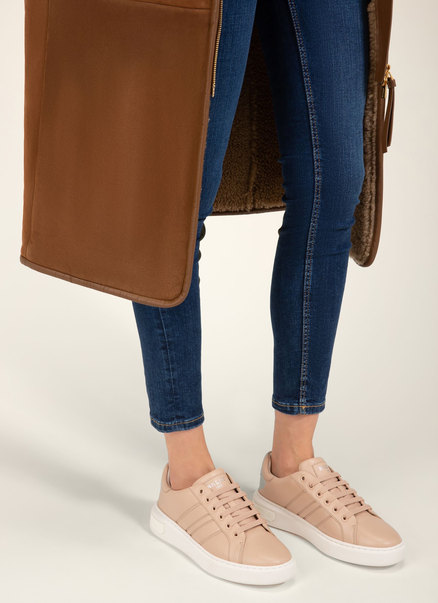 Mandye Sneakers En Cuir Rose Tendre - Femme - Bally - 04