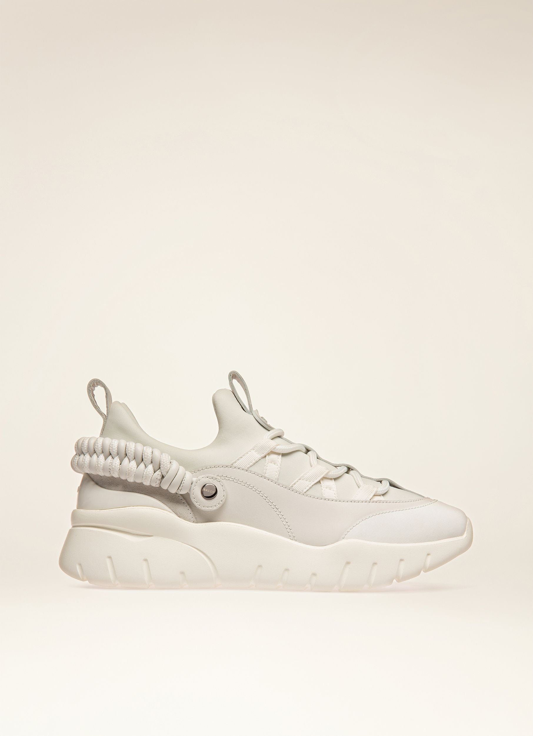 Brogan Sneakers En Cuir Blanc - Femme - Bally - 01