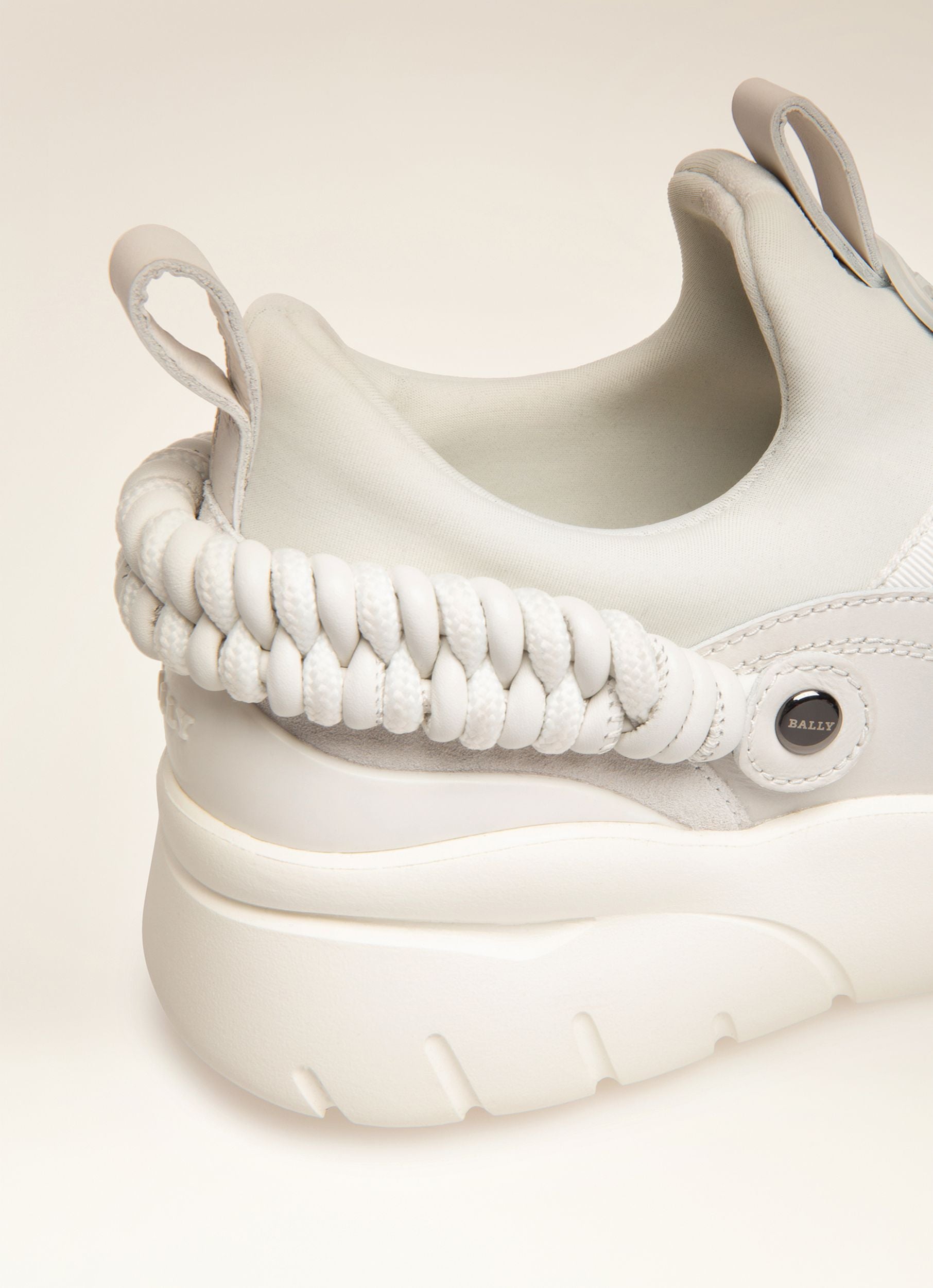 Brogan Sneakers En Cuir Blanc - Femme - Bally - 02