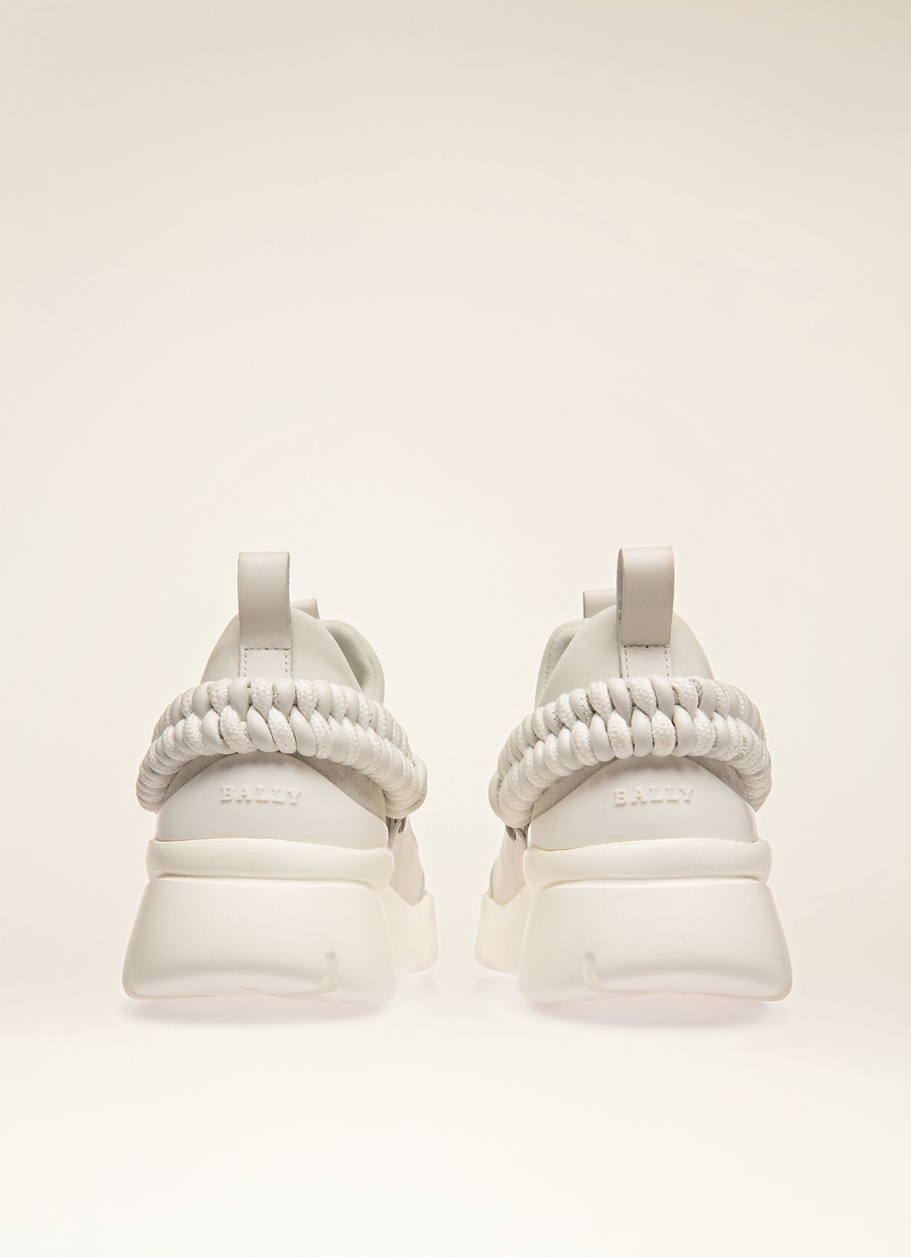 Brogan Sneakers En Cuir Blanc - Femme - Bally - 03
