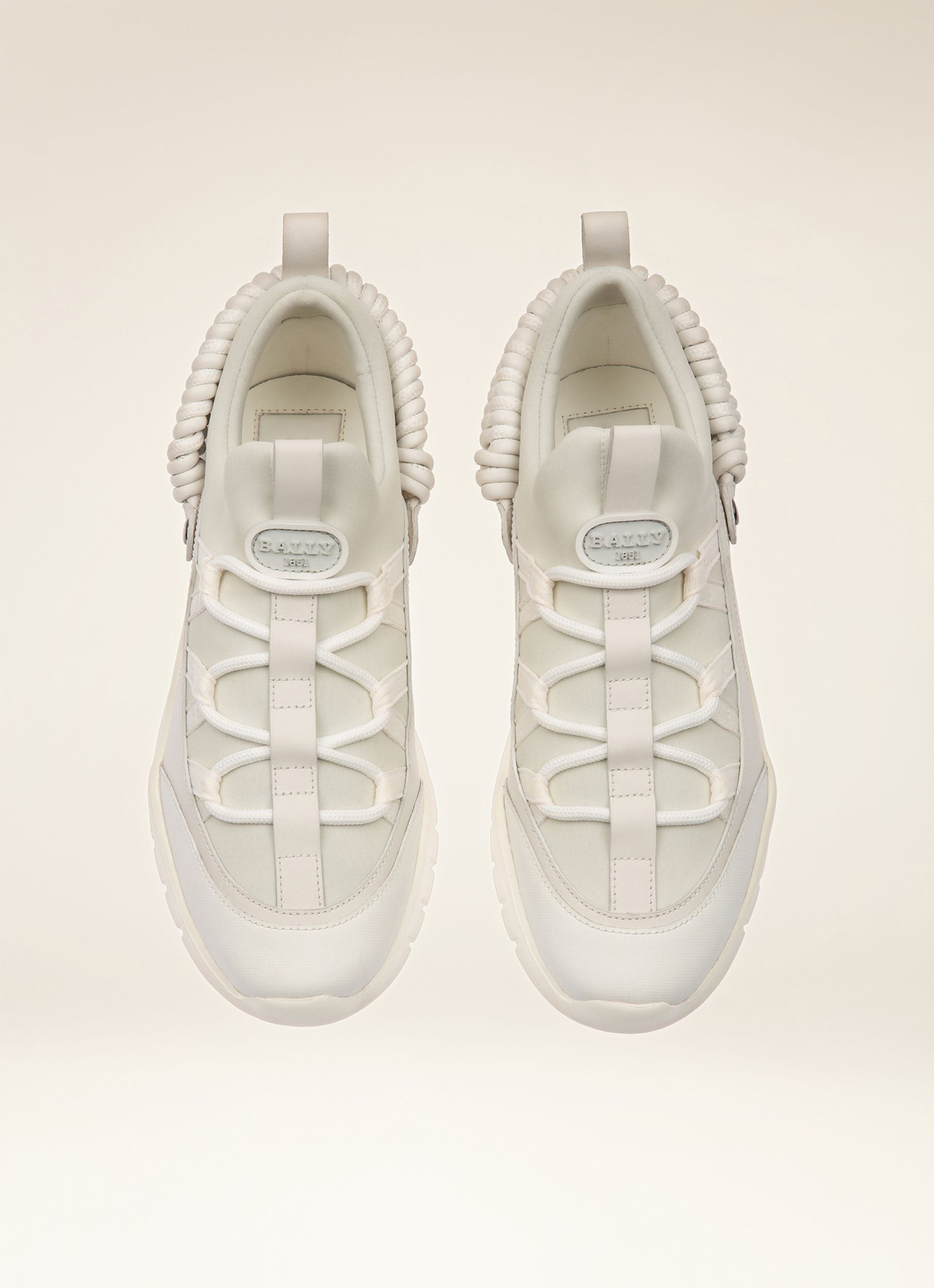 Brogan Sneakers En Cuir Blanc - Femme - Bally - 04