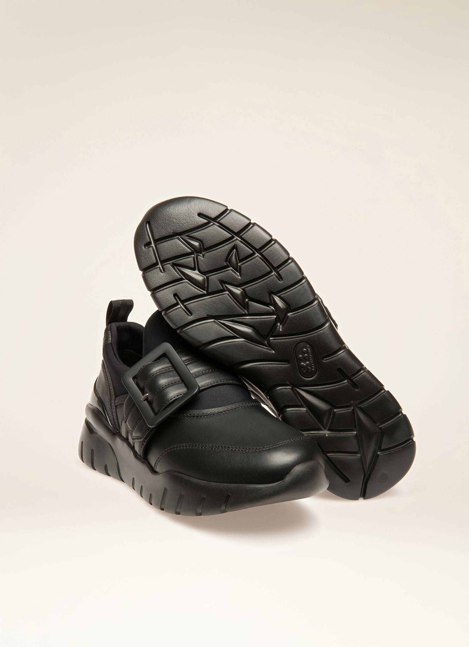 Brinelle Sneakers En Cuir Noir - Femme - Bally - 03