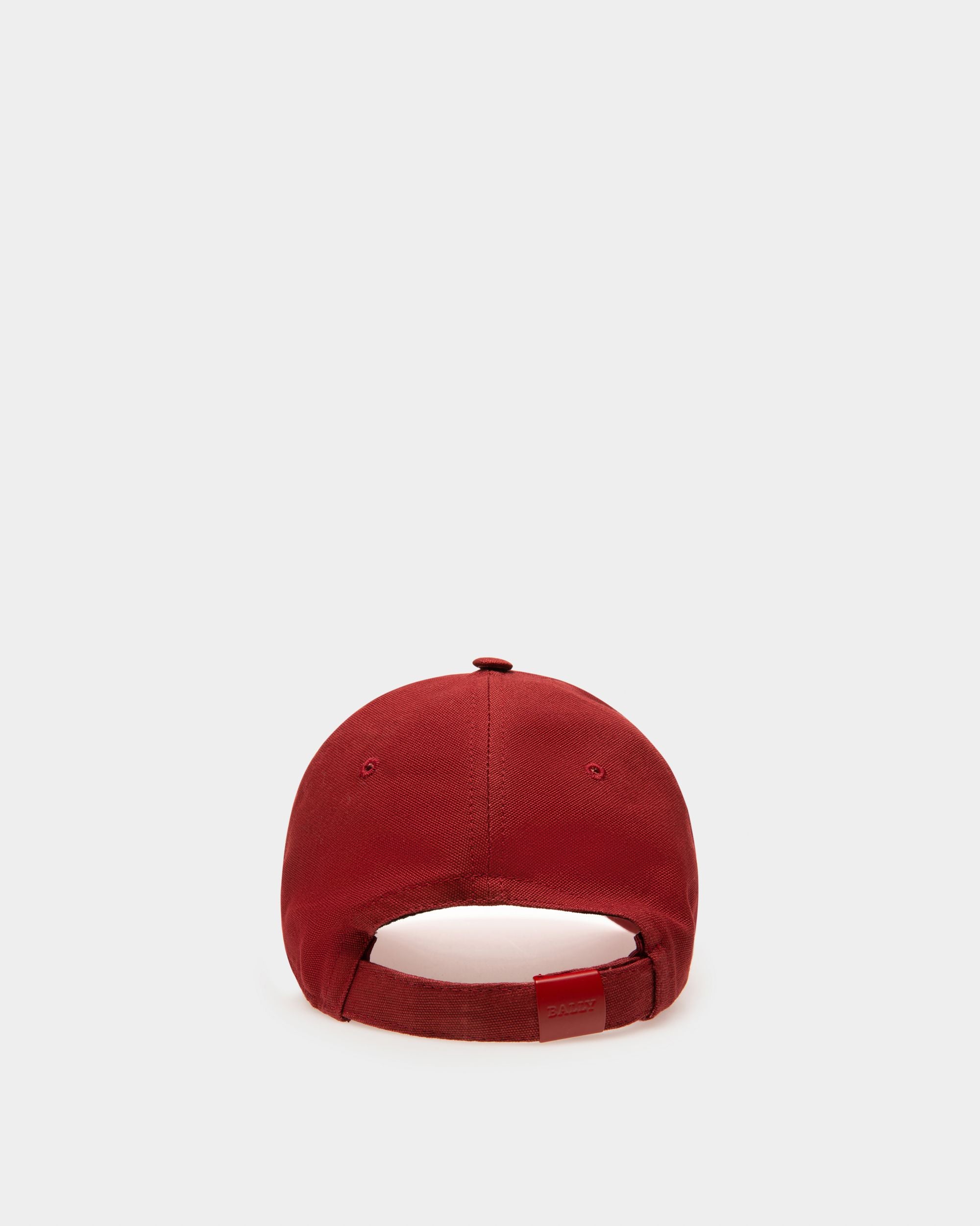 Casquette En Coton Rouge Bally - Homme - Bally - 02