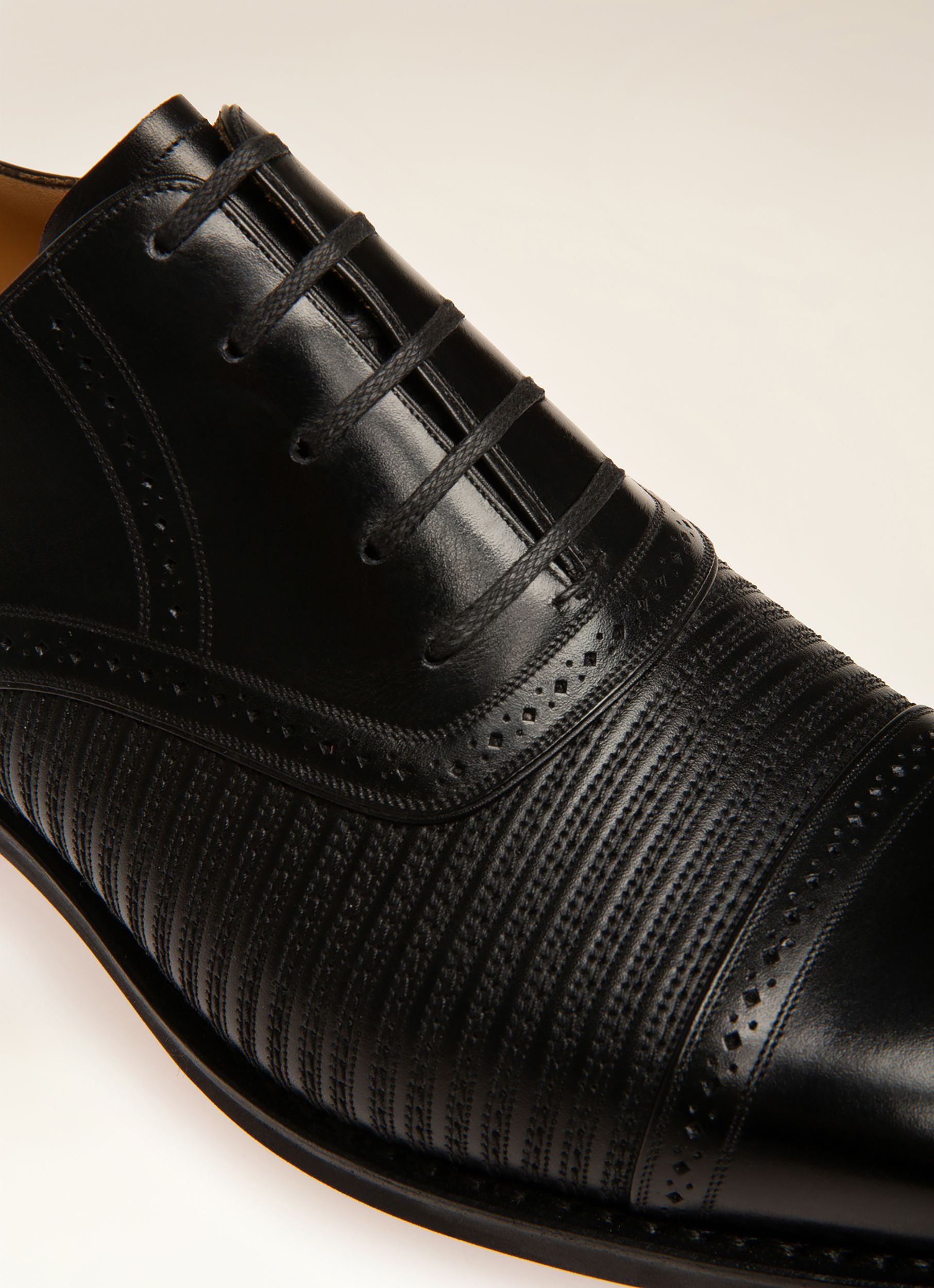 Scevian Richelieu En Cuir Noir - Homme - Bally - 02