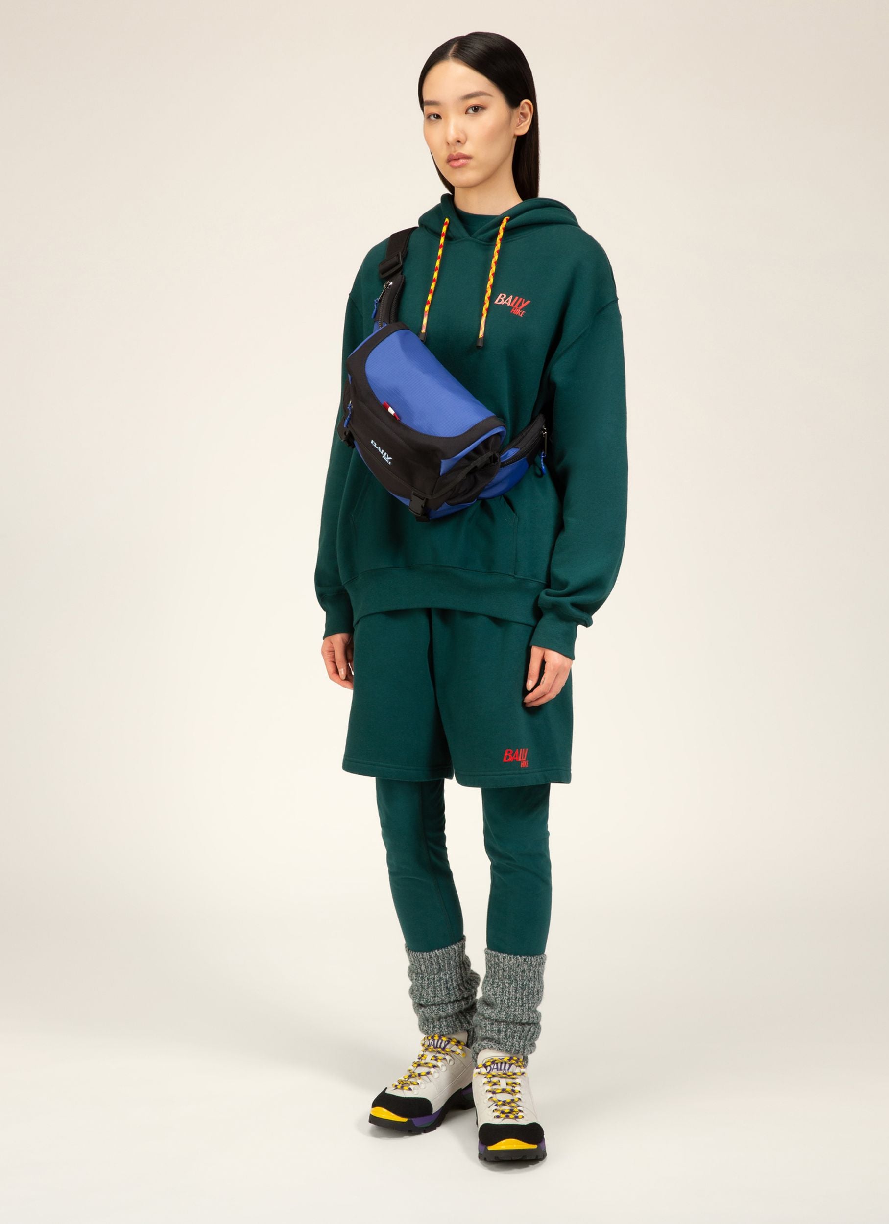 Bally Hike 4 Sac Banane En Tissu Bleu & Noir - Homme - Bally - 03