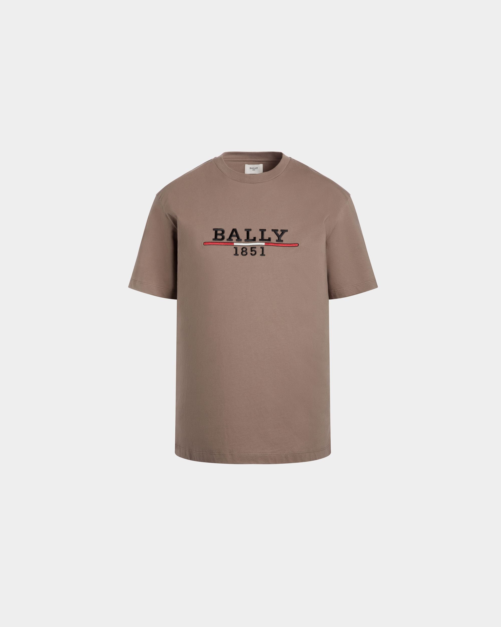 T-Shirt En Maille De Coton Marron - Homme - Bally - 01