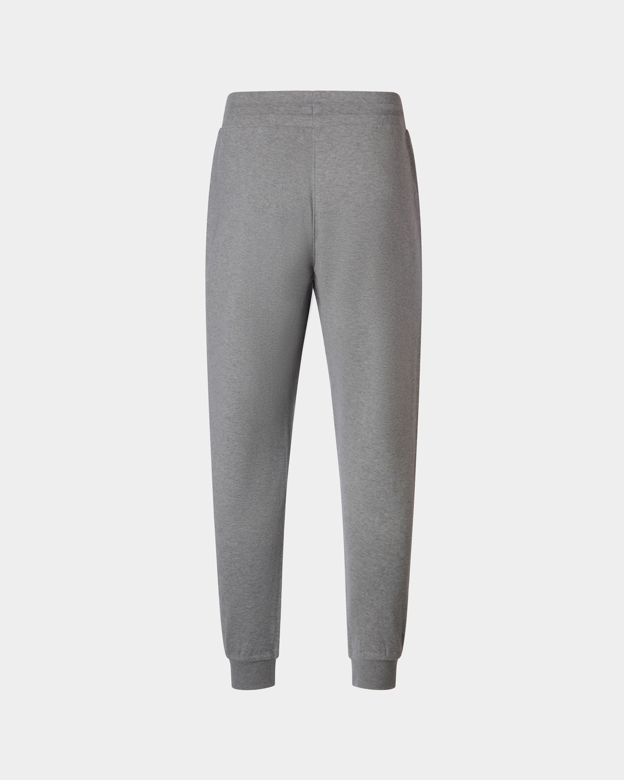 Pantalon De Survêtement En Maille De Coton Gris - Homme - Bally - 03