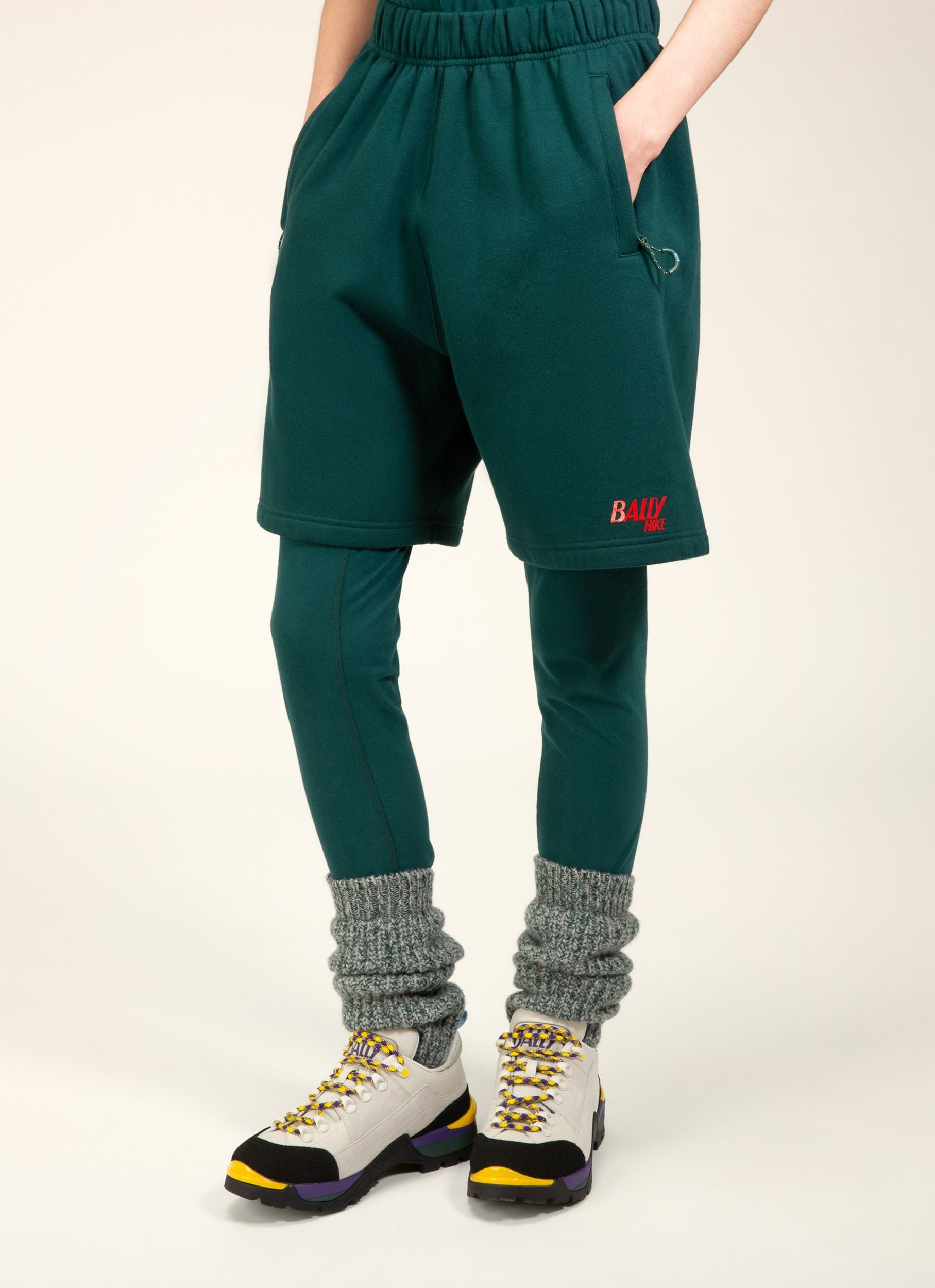 Bally Hike 13 Bas En Coton Bio Vert - Femme - Bally - 03