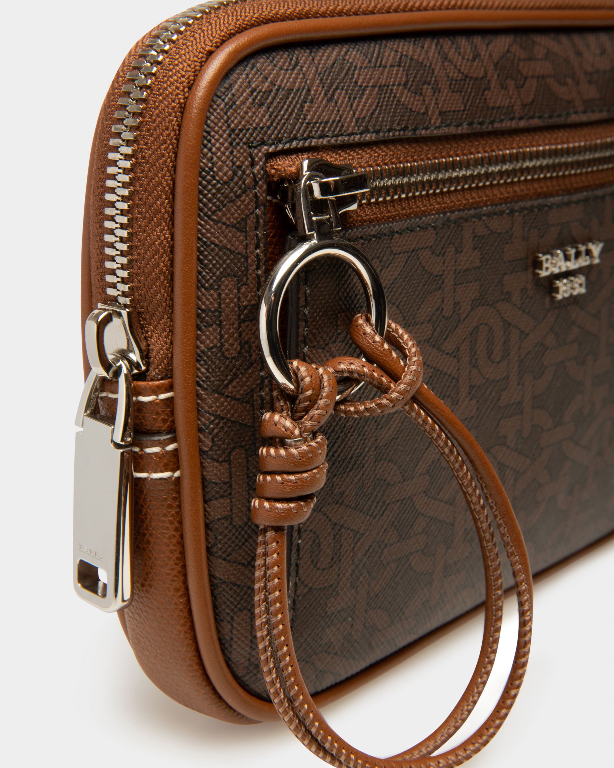Hadds Sac Bandoulière En Tpu Marron - Homme - Bally - 04