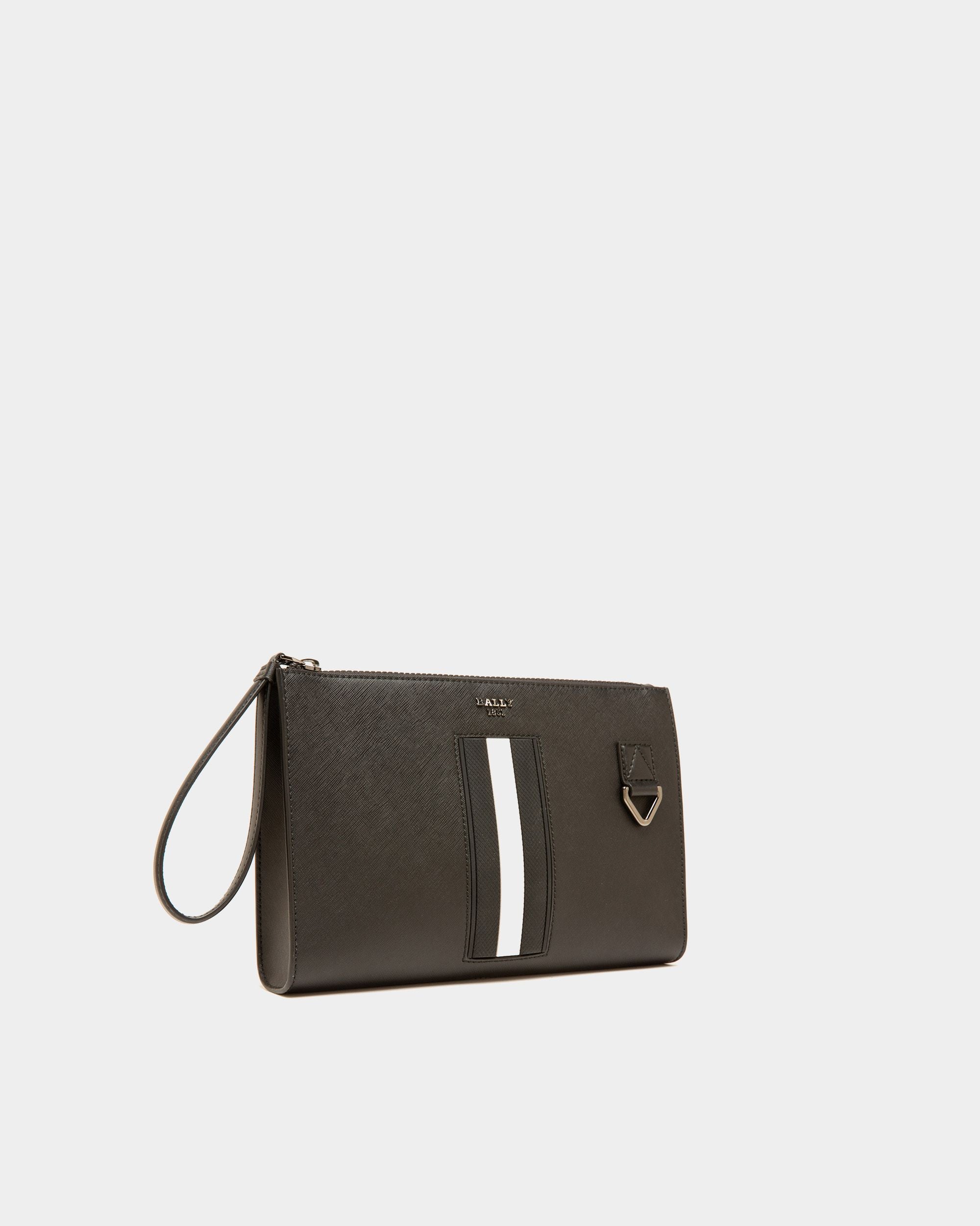 Makid Pochette En Cuir Recyclé Noir - Homme - Bally - 04