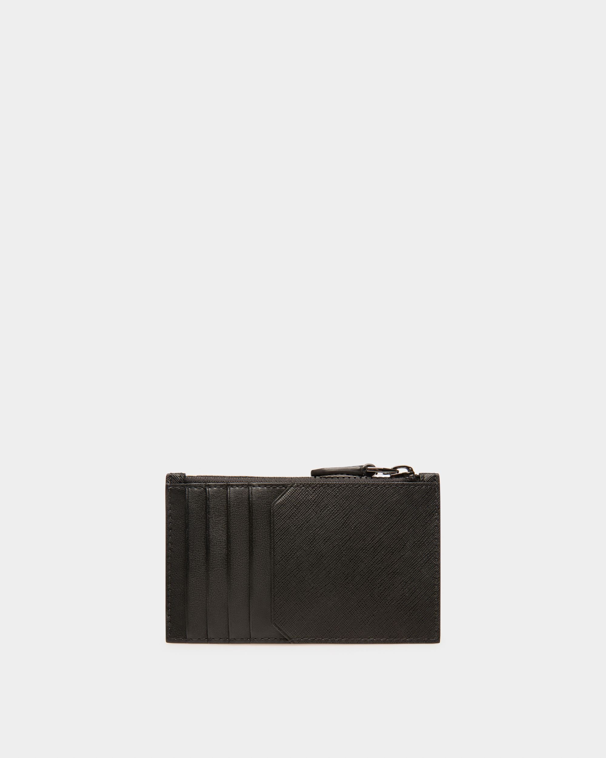 Babe Porte-Cartes En Cuir Recyclé Noir - Homme - Bally - 02