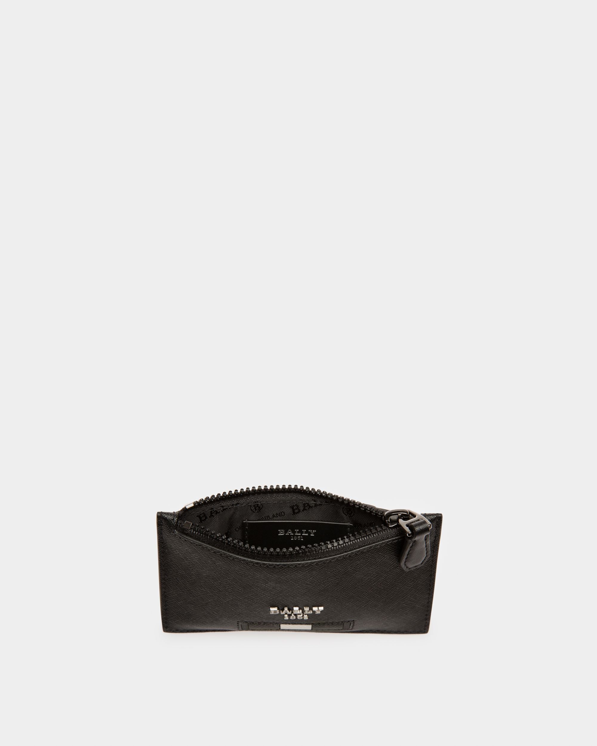 Babe Porte-Cartes En Cuir Recyclé Noir - Homme - Bally - 03