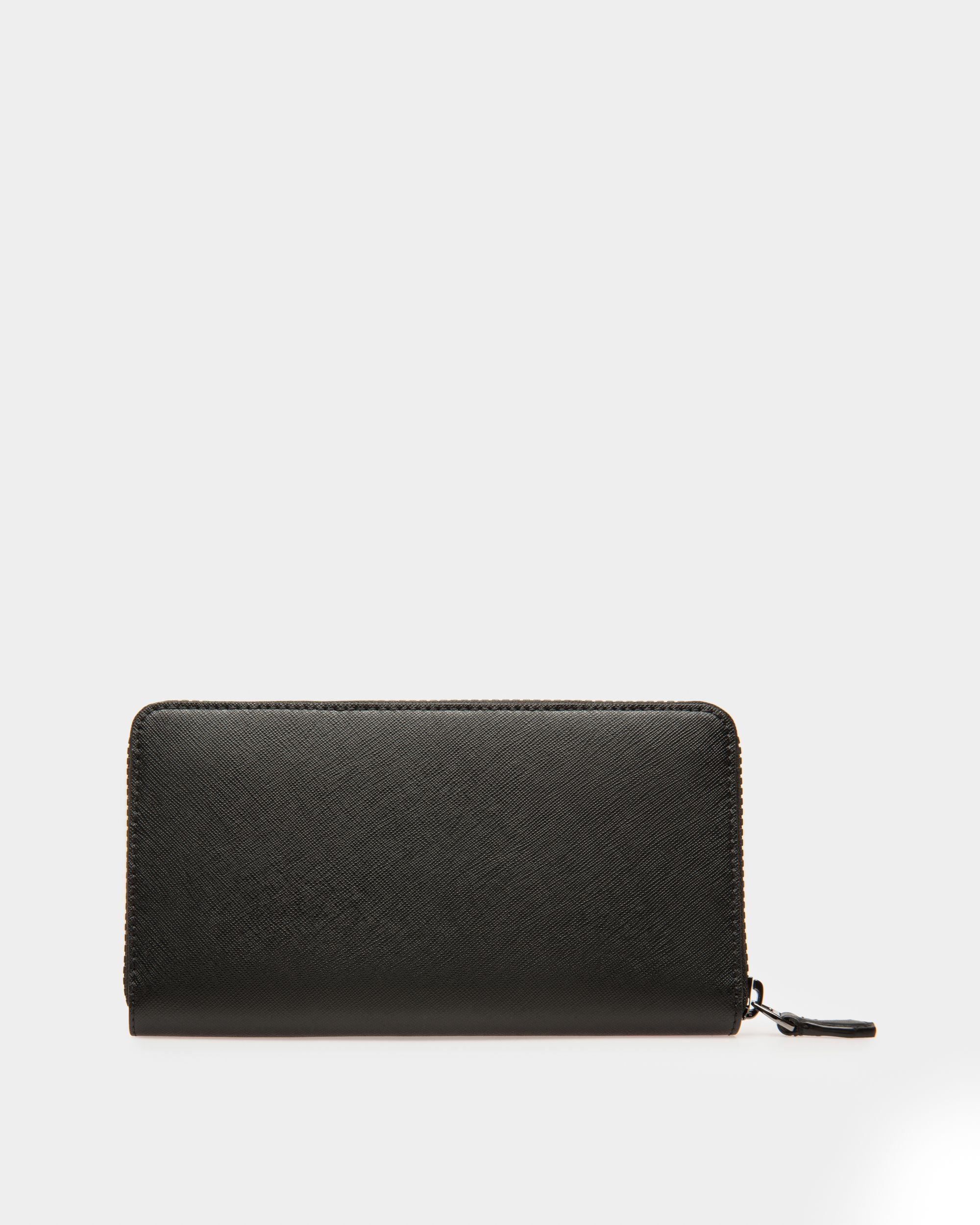 Balen Portefeuille De Voyage En Cuir Recyclé Noir - Homme - Bally - 02