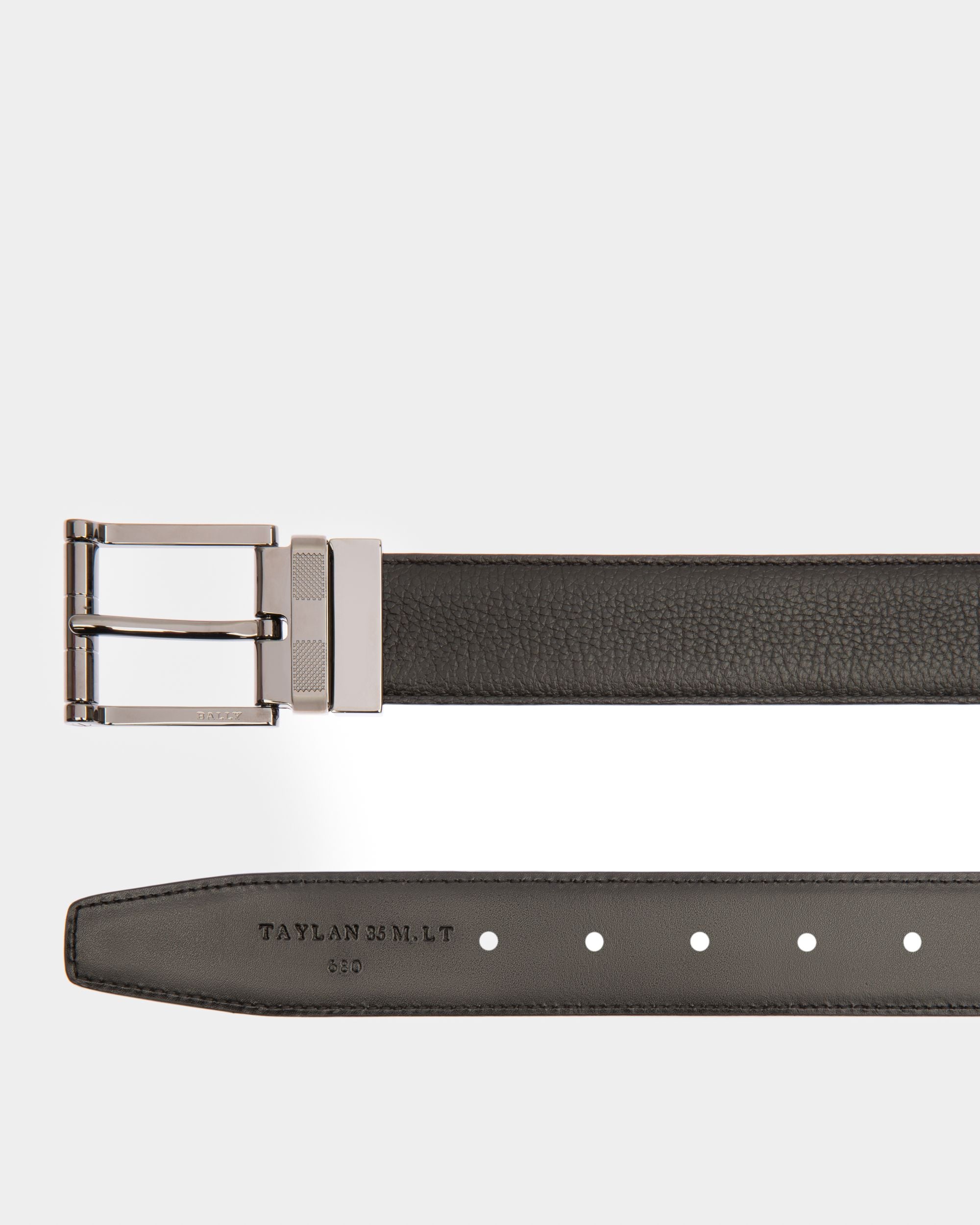Taylan Ceinture 35 Mm En Cuir Noir - Homme - Bally - 02