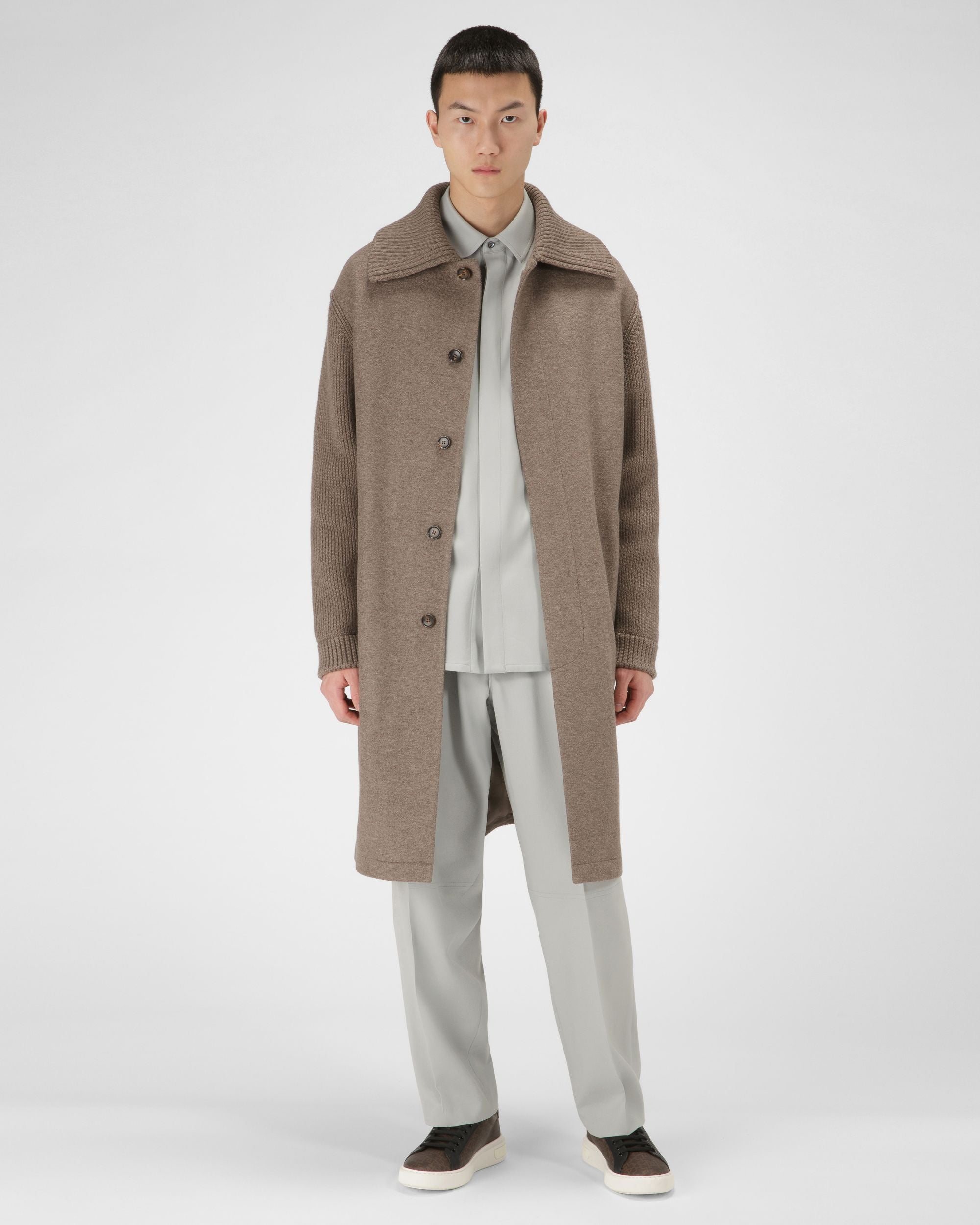 Miky Sneakers En Tissu Enduit Marron - Homme - Bally - 01