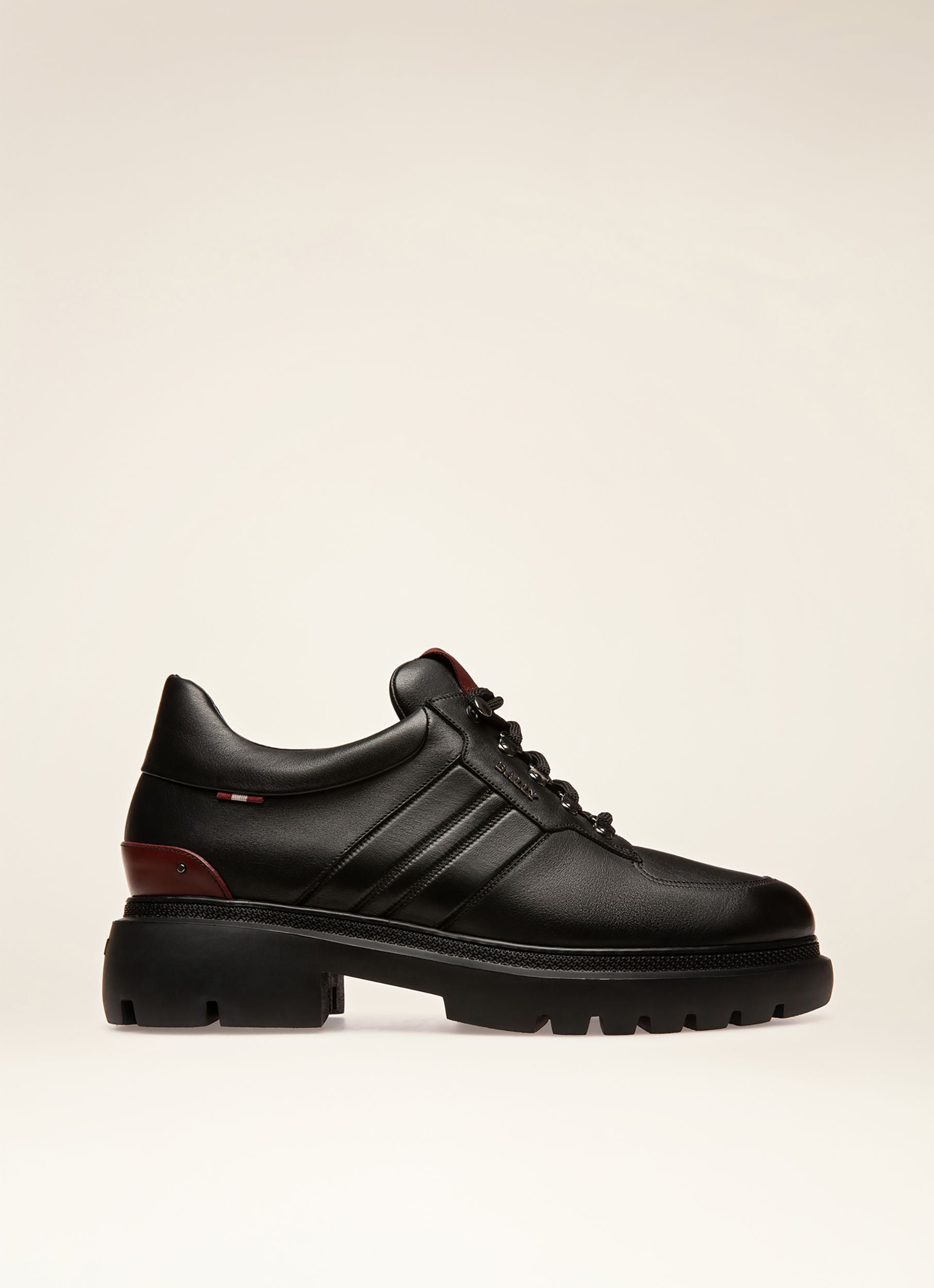 Valnis Derbies En Cuir Noir - Homme - Bally - 01
