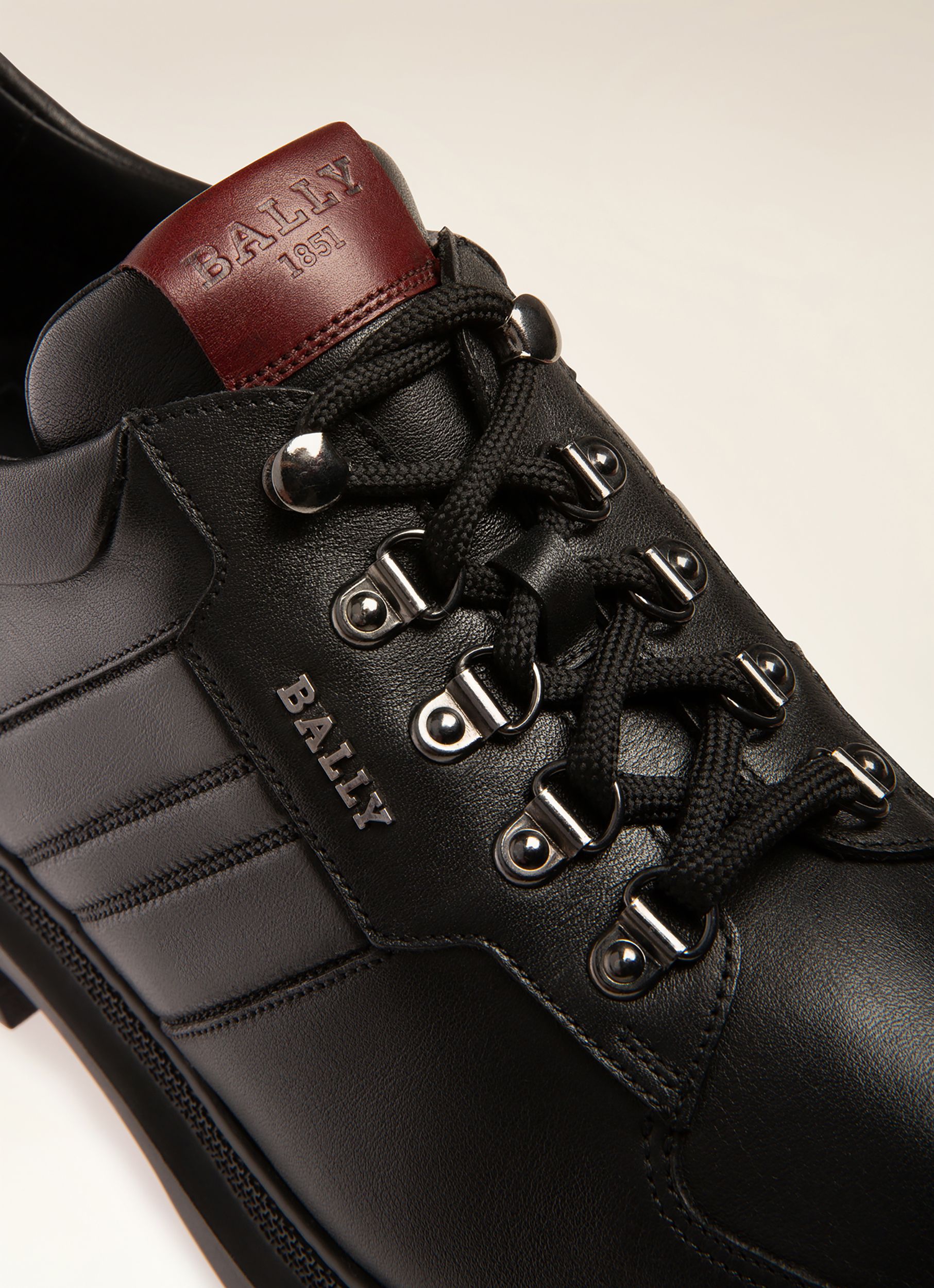 Valnis Derbies En Cuir Noir - Homme - Bally - 02