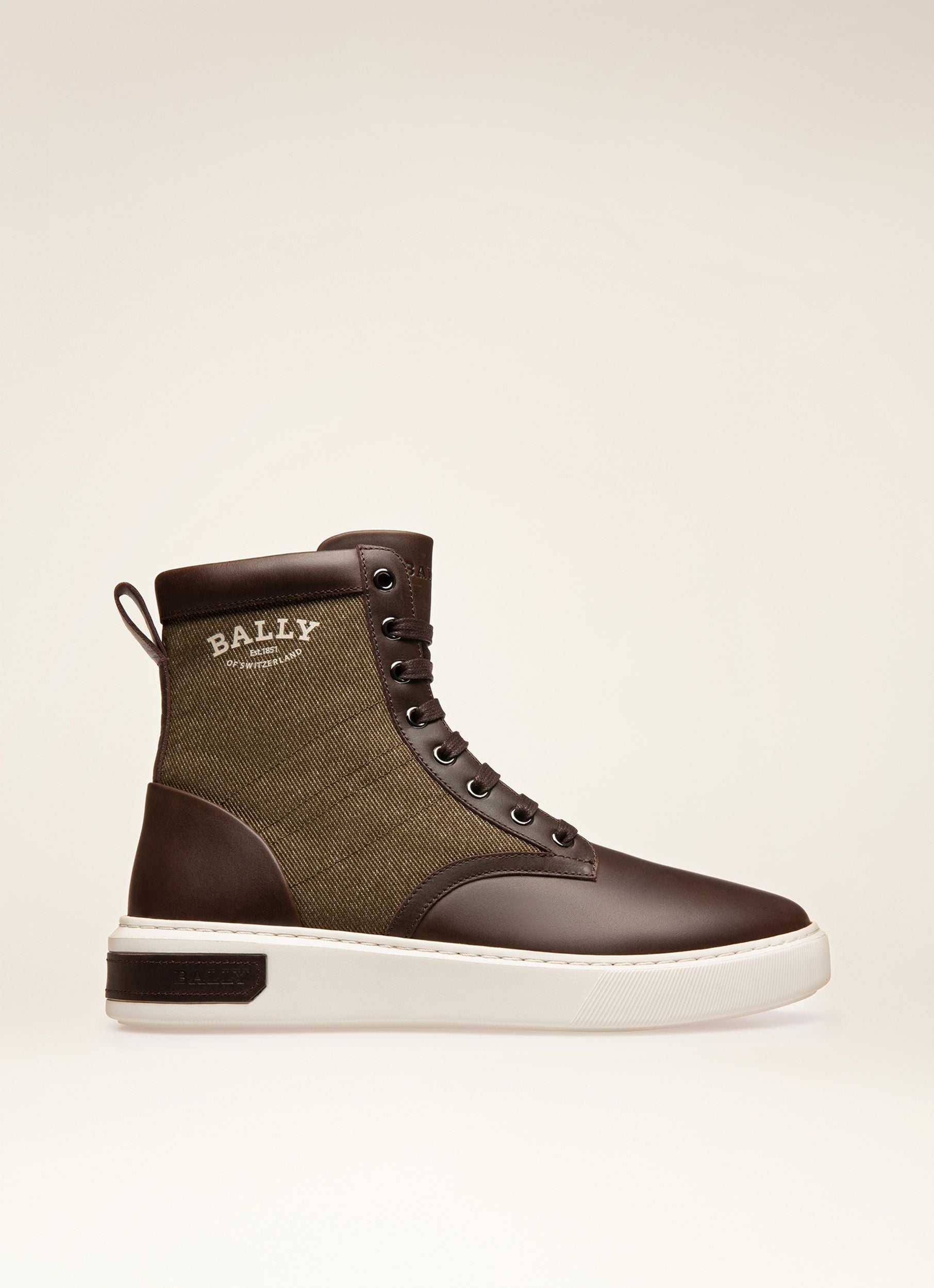 Mevys Sneakers En Cuir Marron Ébène - Homme - Bally - 01