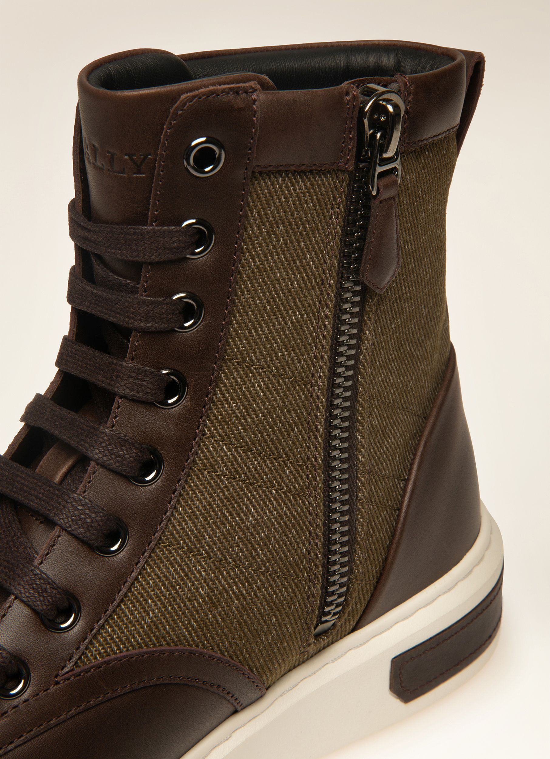Mevys Sneakers En Cuir Marron Ébène - Homme - Bally - 02