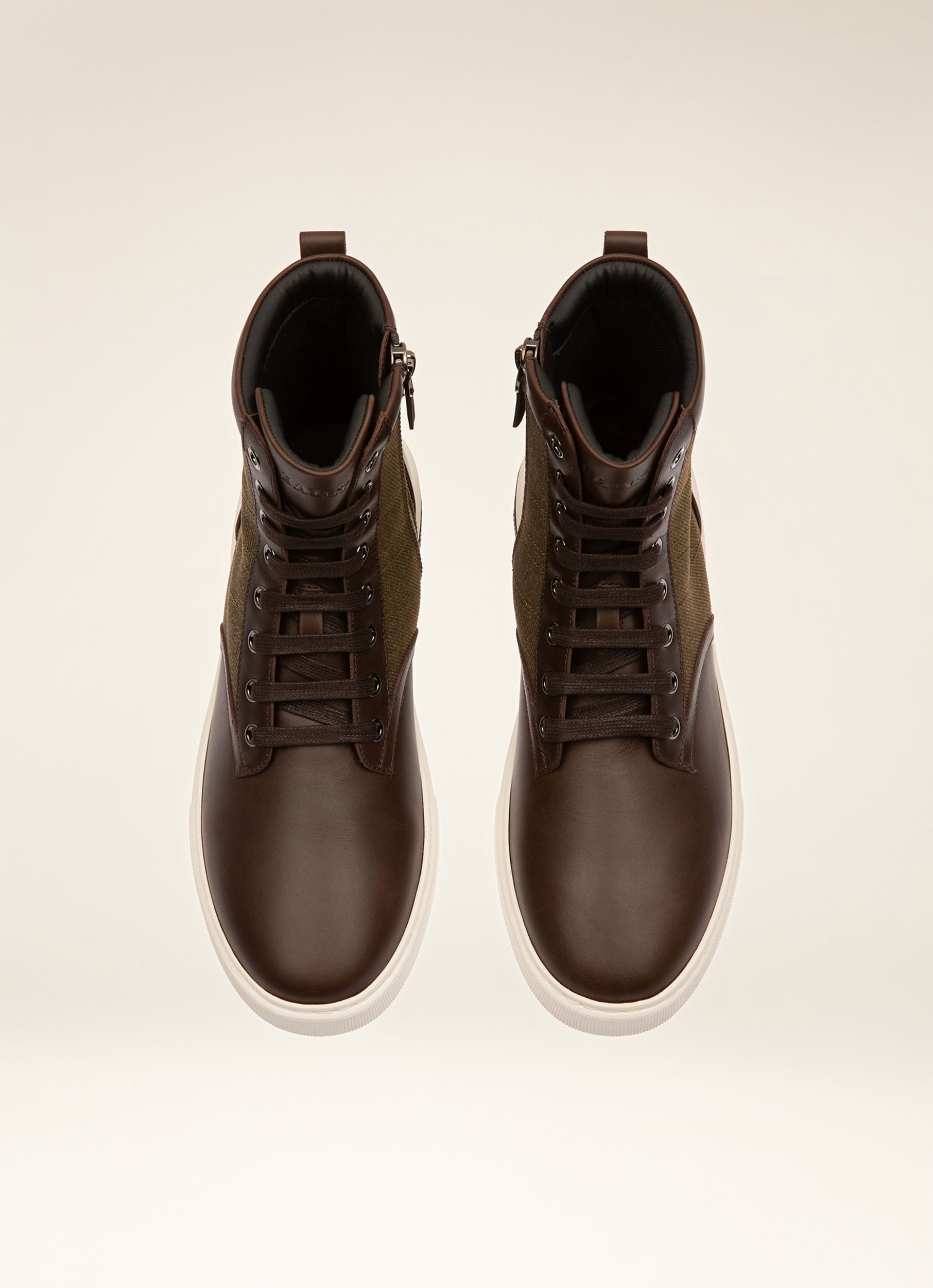 Mevys Sneakers En Cuir Marron Ébène - Homme - Bally - 04