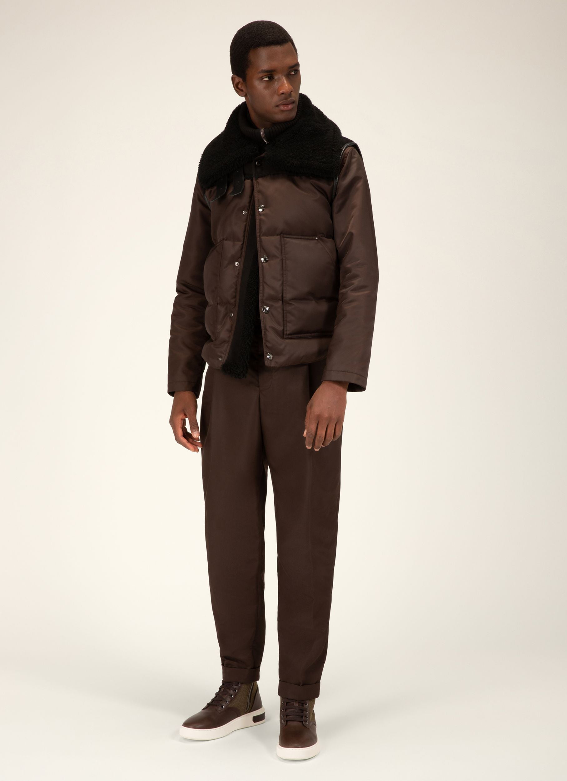 Mevys Sneakers En Cuir Marron Ébène - Homme - Bally - 05