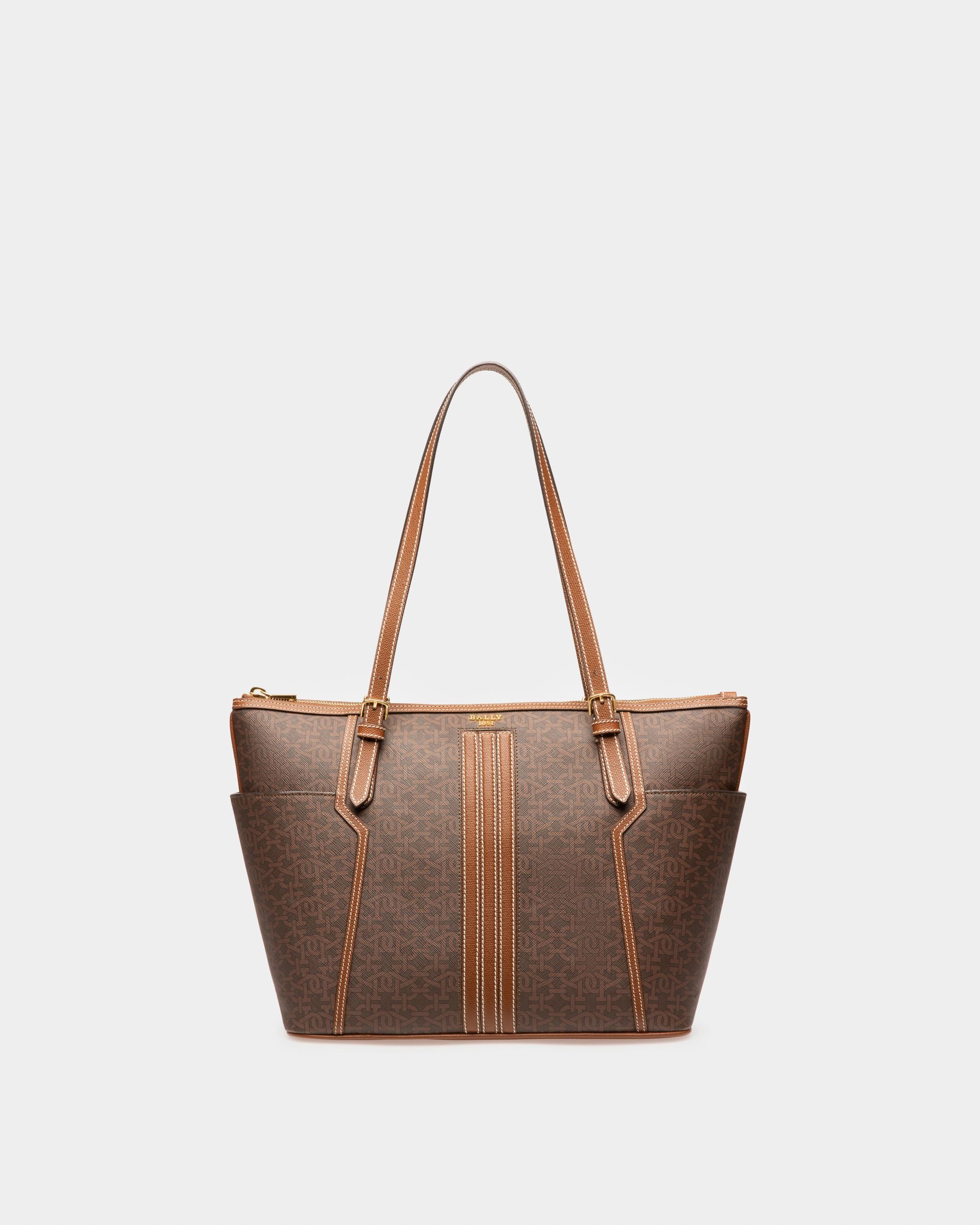 Damirah Sac Fourre-Tout En Tpu Marron - Femme - Bally - 01