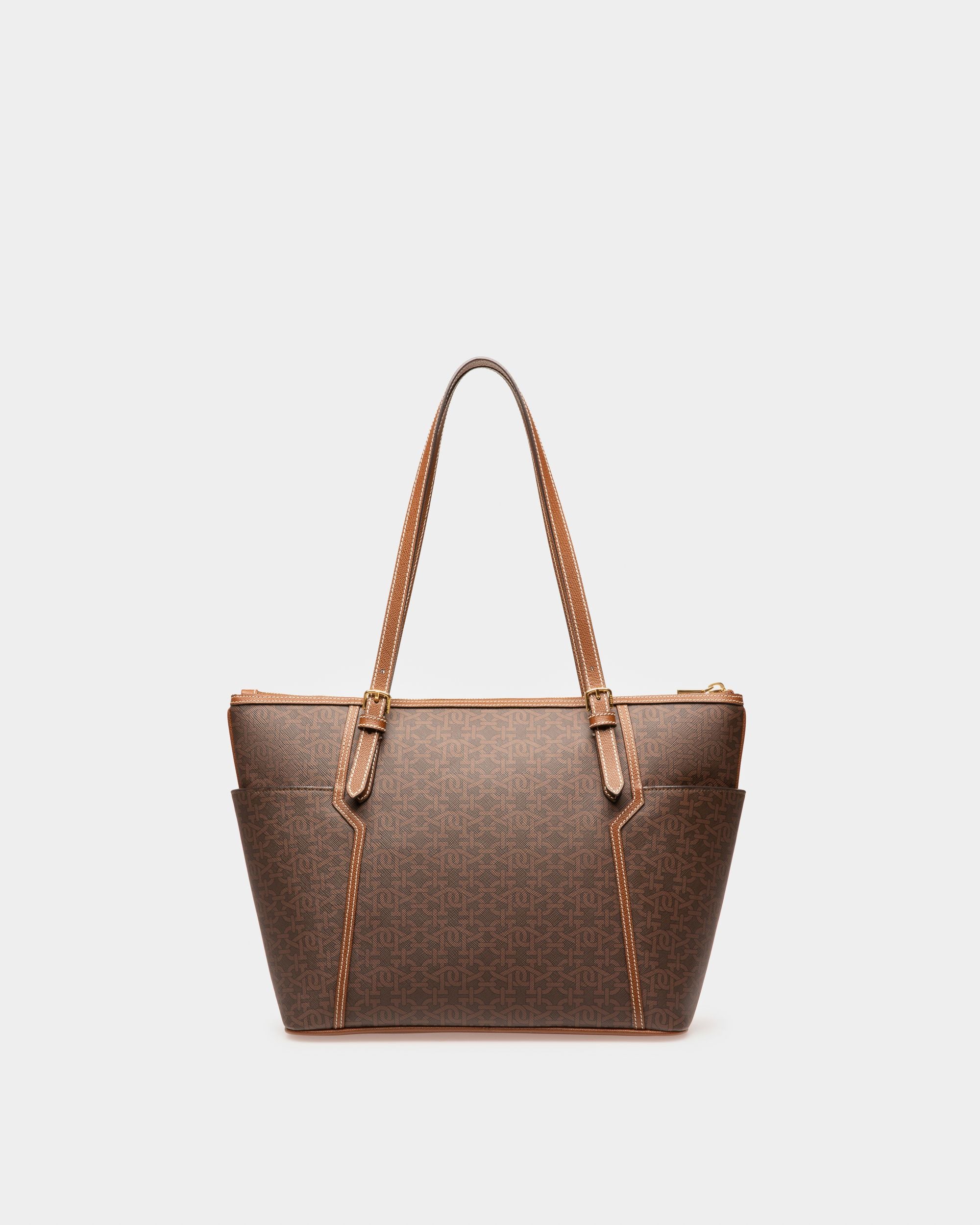 Damirah Sac Fourre-Tout En Tpu Marron - Femme - Bally - 02